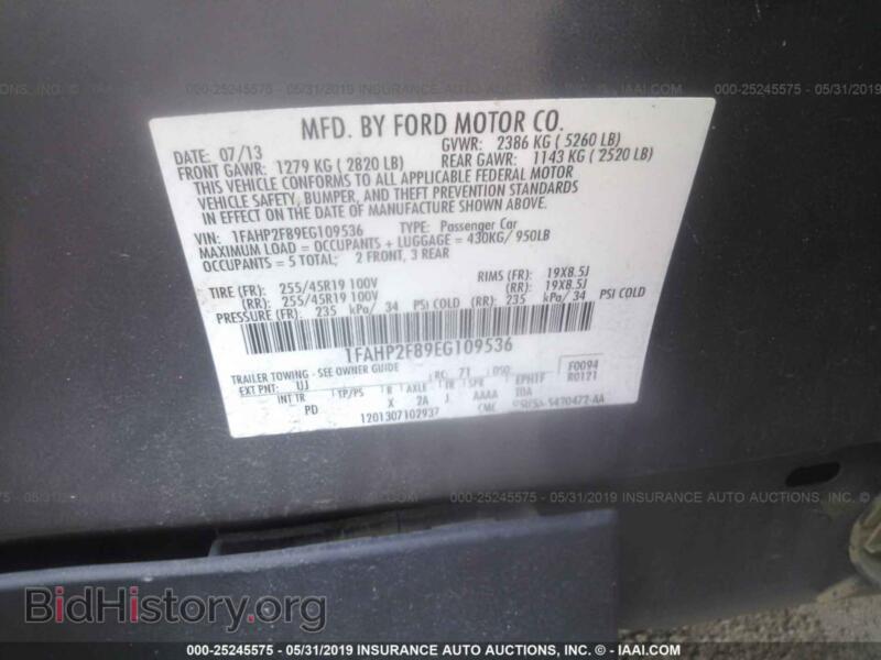 2014 Ford TAURUS (VIN 1FAHP2F89EG109536) — photo 9 of 10
