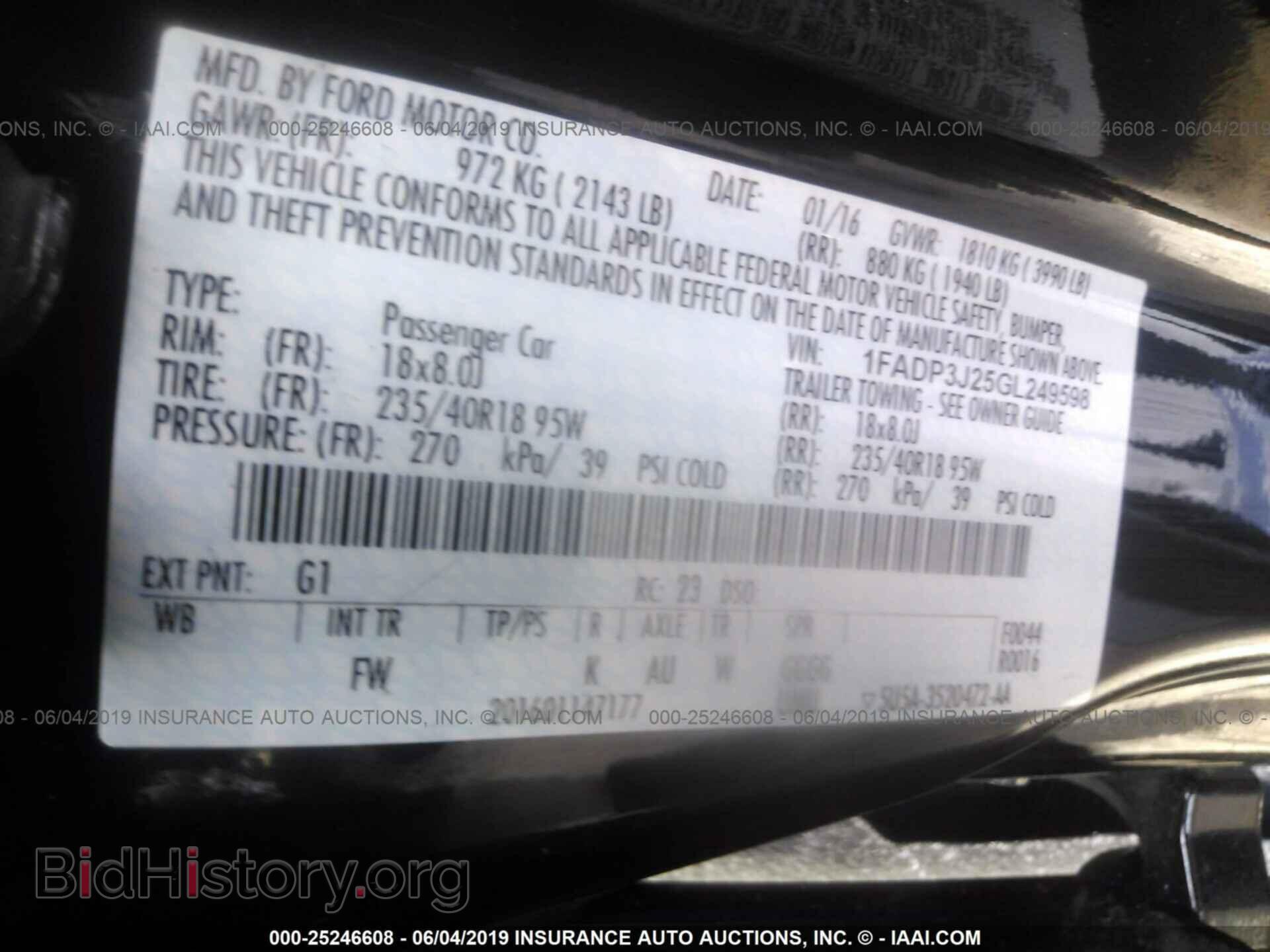 2016 FORD FOCUS - VIN: 1FADP3J25GL249598 - Photo 9