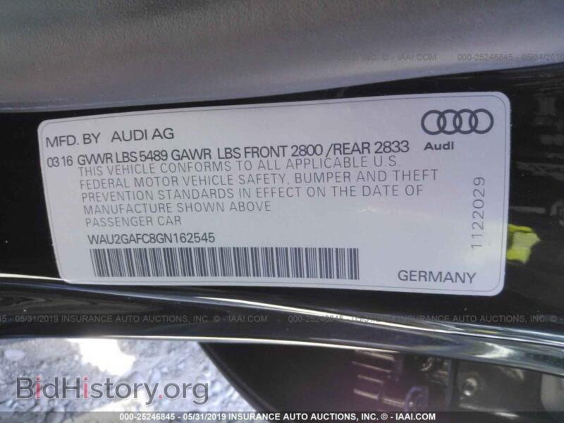 2016 Audi A7 (VIN WAU2GAFC8GN162545) — photo 9 of 10