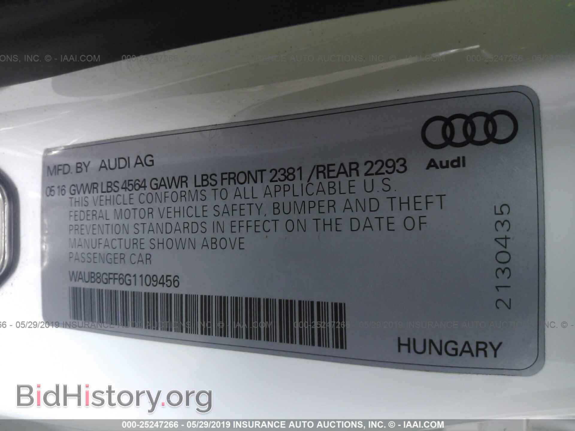 2016 AUDI A3 - VIN: WAUB8GFF6G1109456 - Фото 9