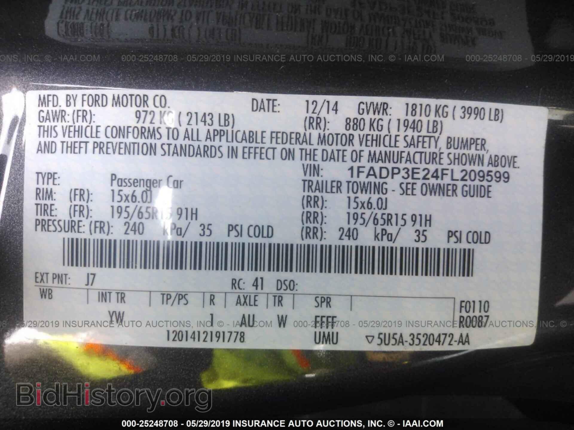 2015 FORD FOCUS - VIN: 1FADP3E24FL209599 - Photo 9
