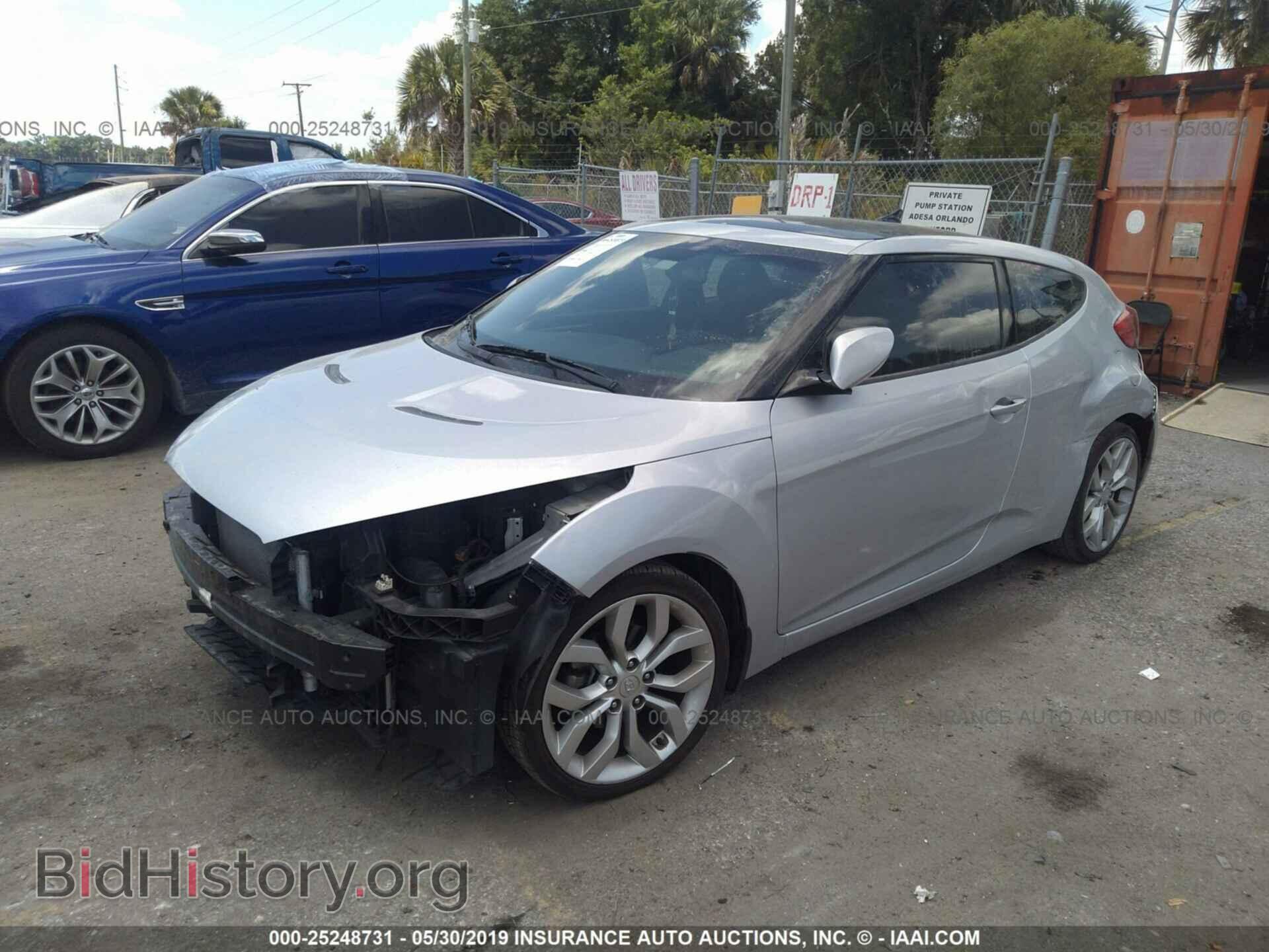 2013 HYUNDAI VELOSTER - VIN: KMHTC6AD4DU086254 - Фото 2