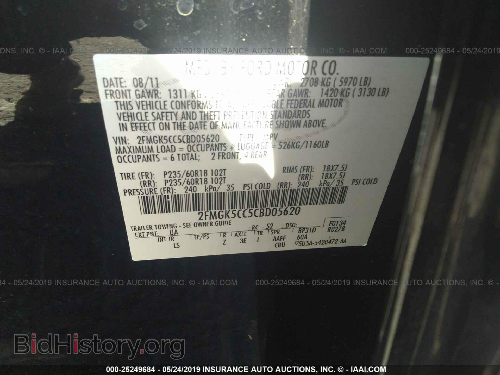 2012 FORD FLEX - VIN: 2FMGK5CC5CBD05620 - Photo 9