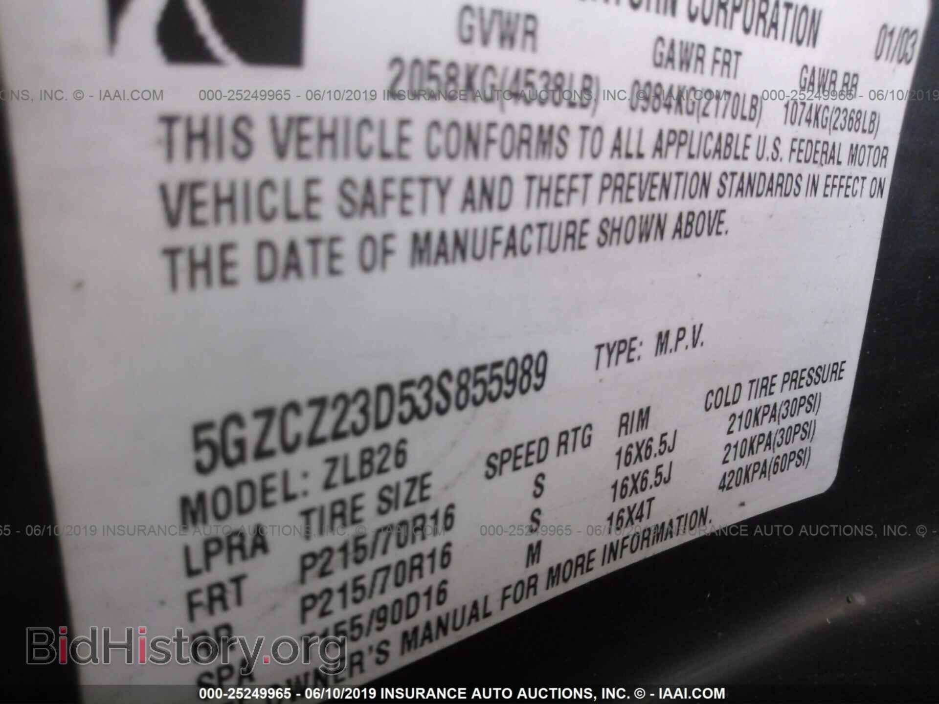 2003 SATURN VUE - VIN: 5GZCZ23D53S855989 - Фото 9