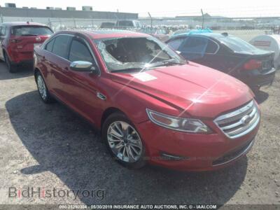 2012 Ford TAURUS, red — VIN 1FAHP2FW2CG123743, IAAI