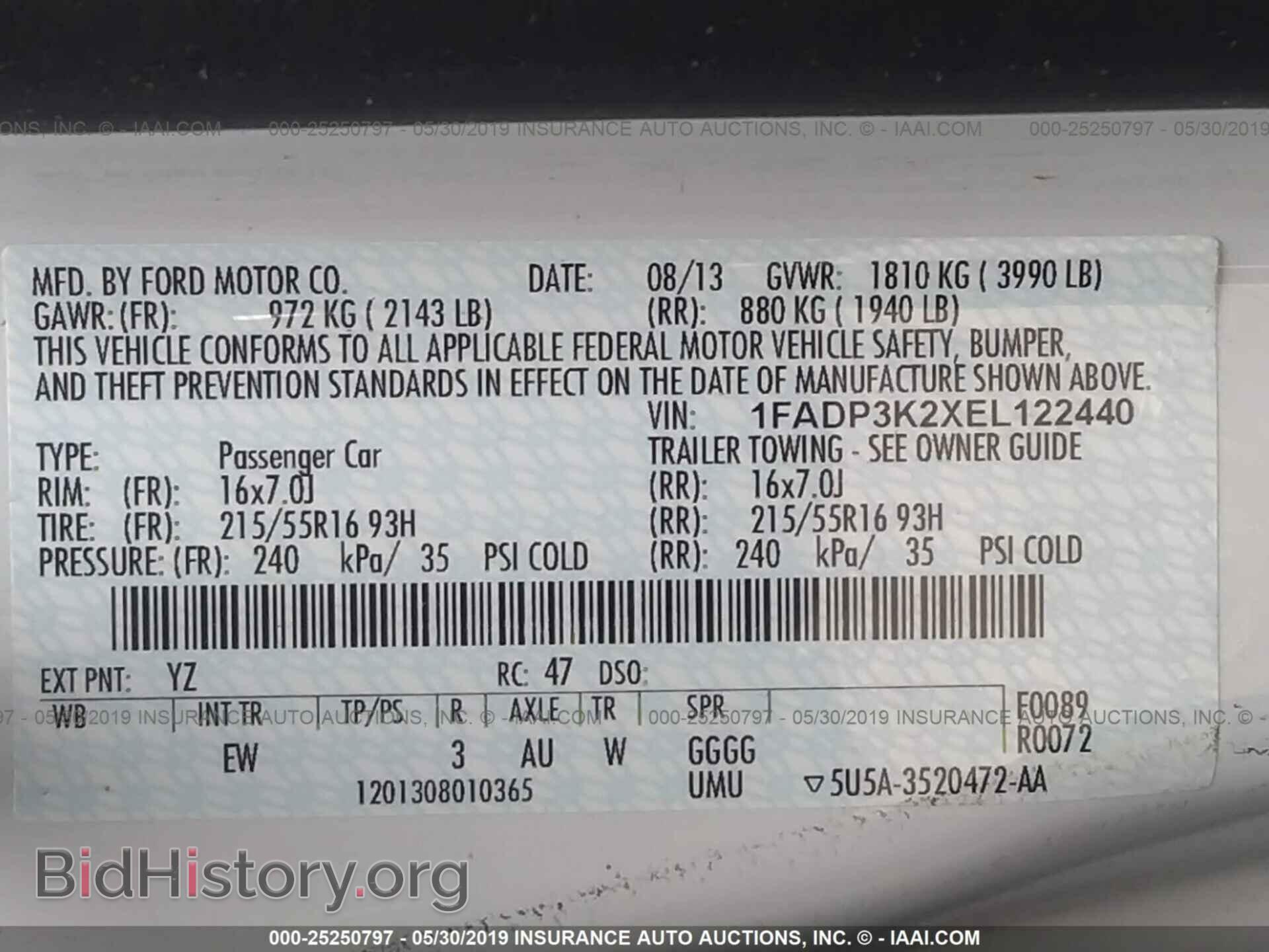 2014 FORD FOCUS - VIN: 1FADP3K2XEL122440 - Photo 9