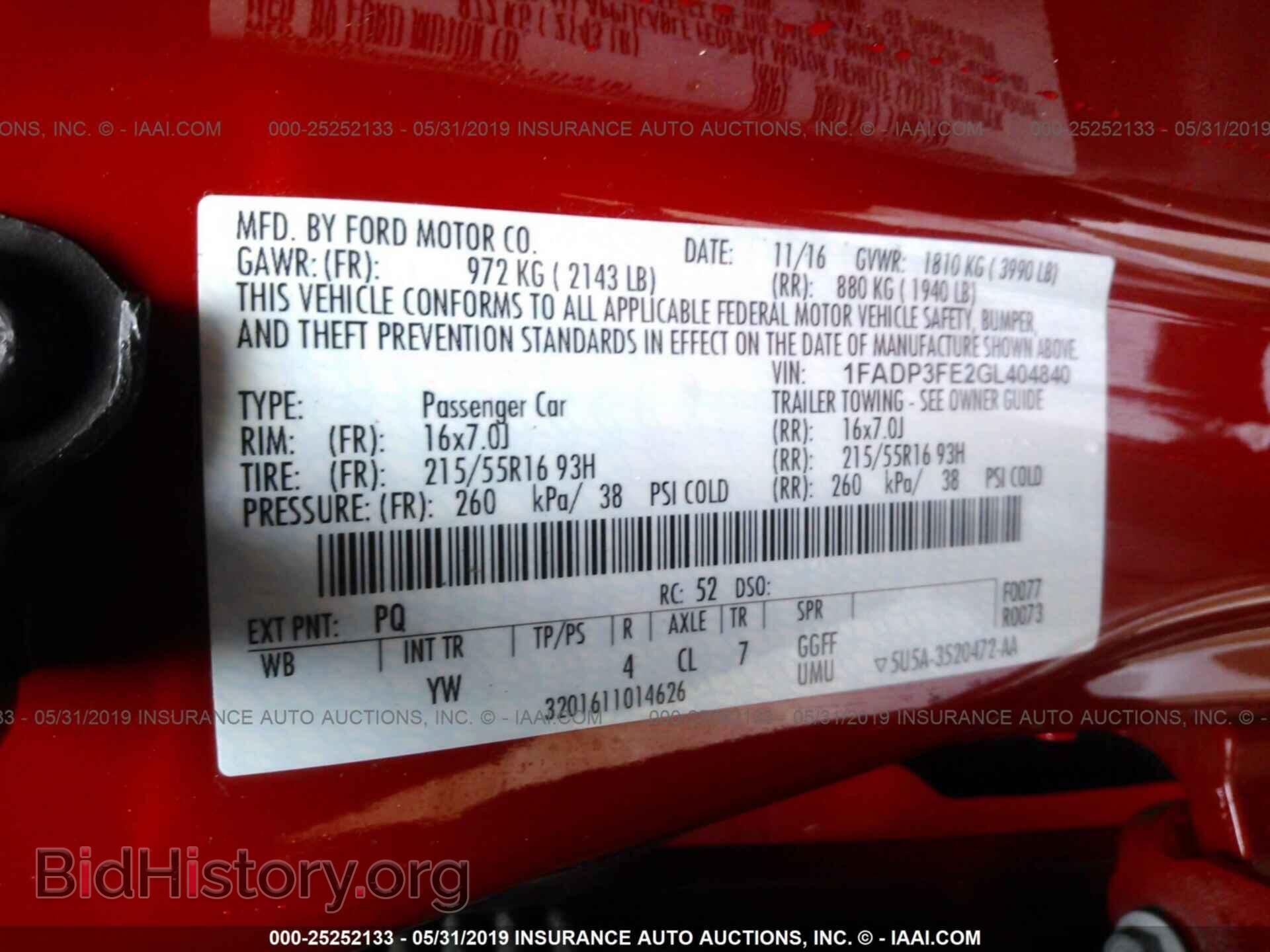 2016 FORD FOCUS - VIN: 1FADP3FE2GL404840 - Photo 9