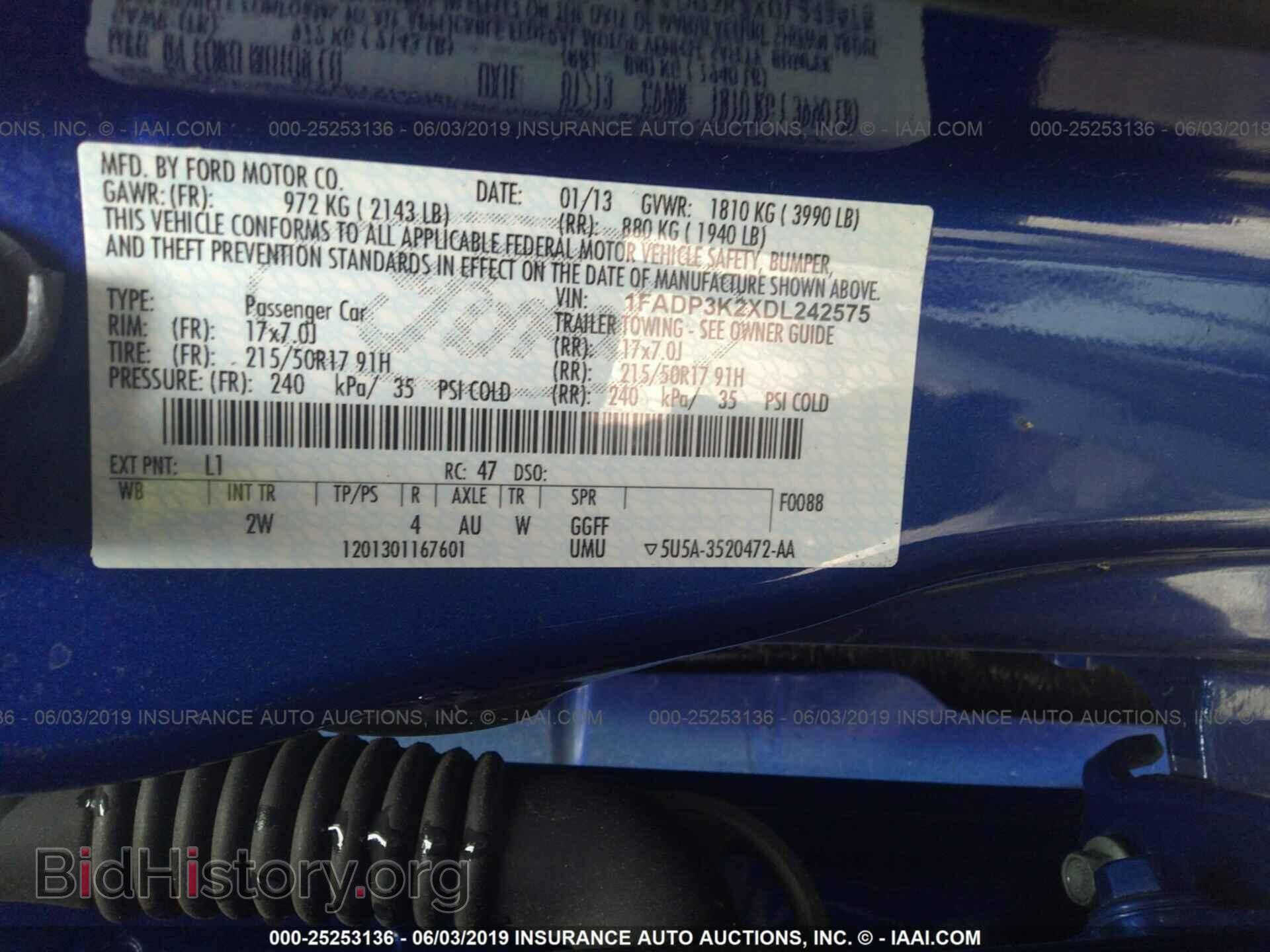 2013 FORD FOCUS - VIN: 1FADP3K2XDL242575 - Фото 9