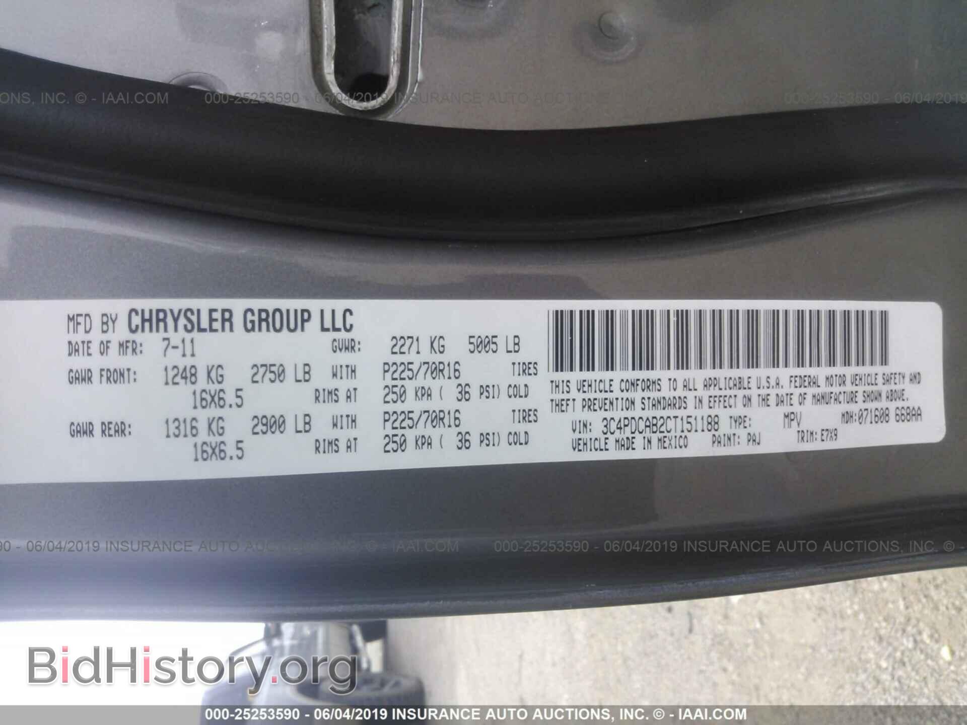 2012 DODGE JOURNEY - VIN: 3C4PDCAB2CT151188 - Photo 9