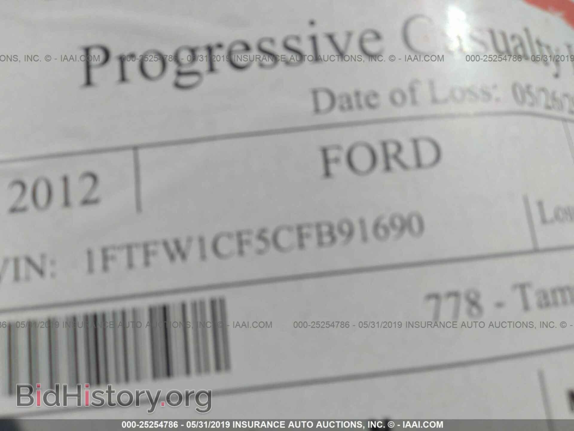 2012 FORD F150 - VIN: 1FTFW1CF5CFB91690 - Фото 9