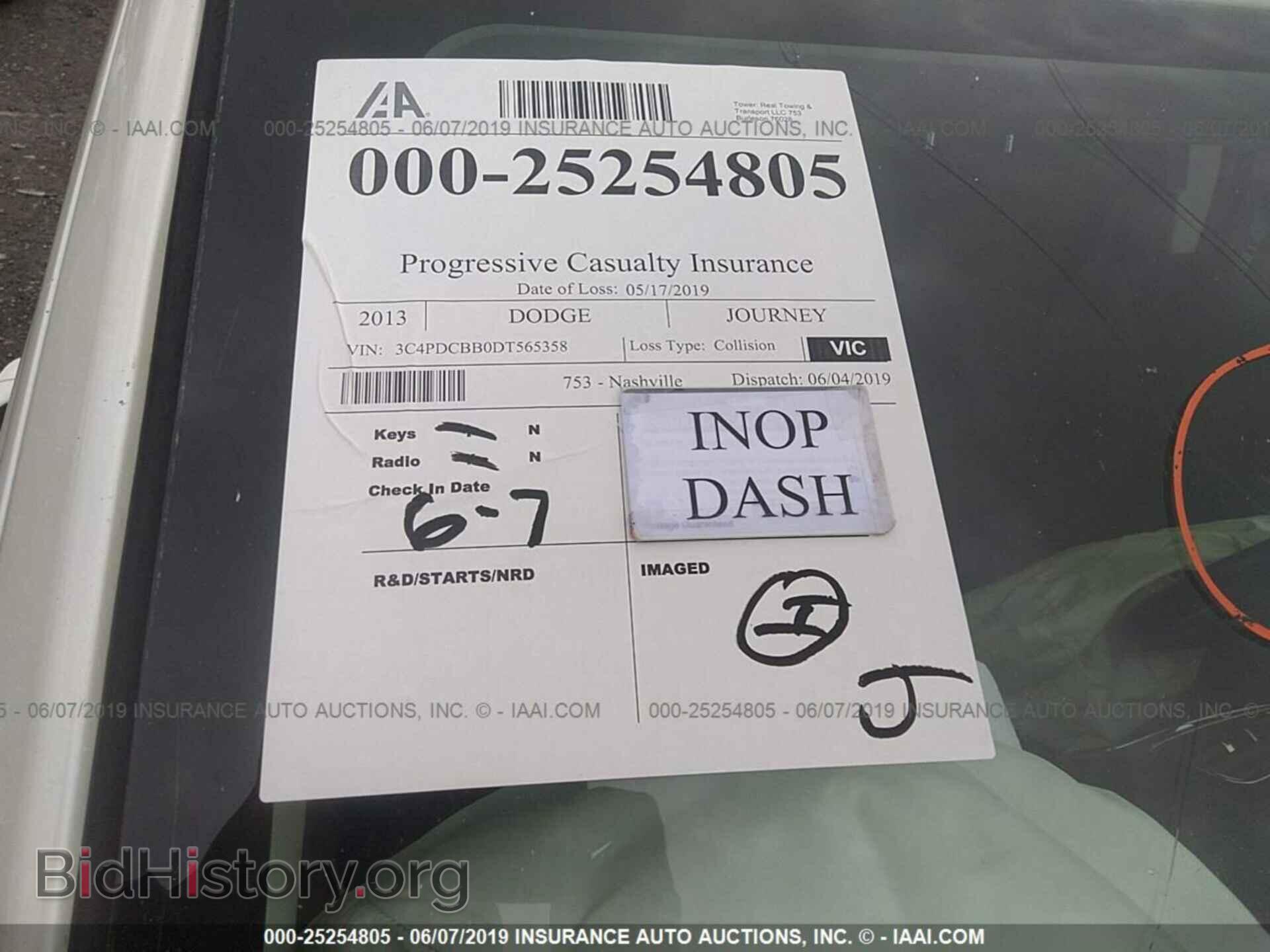 2013 DODGE JOURNEY - VIN: 3C4PDCBB0DT565358 - Photo 7