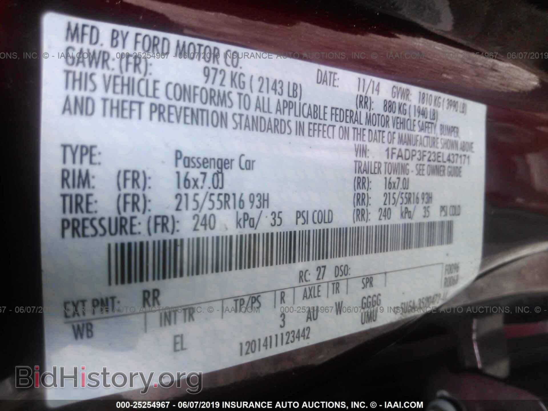 2014 FORD FOCUS - VIN: 1FADP3F23EL437171 - Photo 9