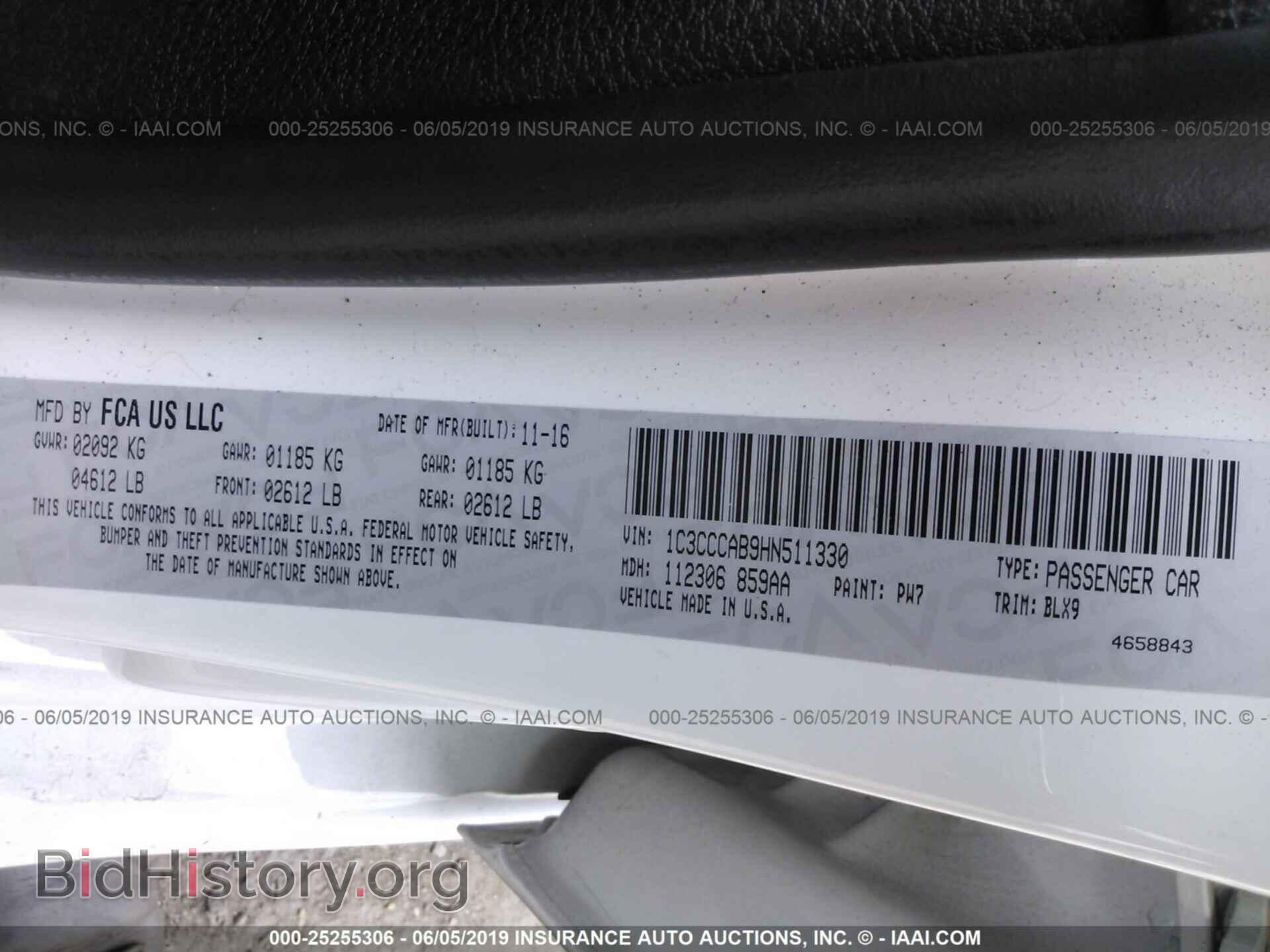 2017 CHRYSLER 200 - VIN: 1C3CCCAB9HN511330 - Фото 9
