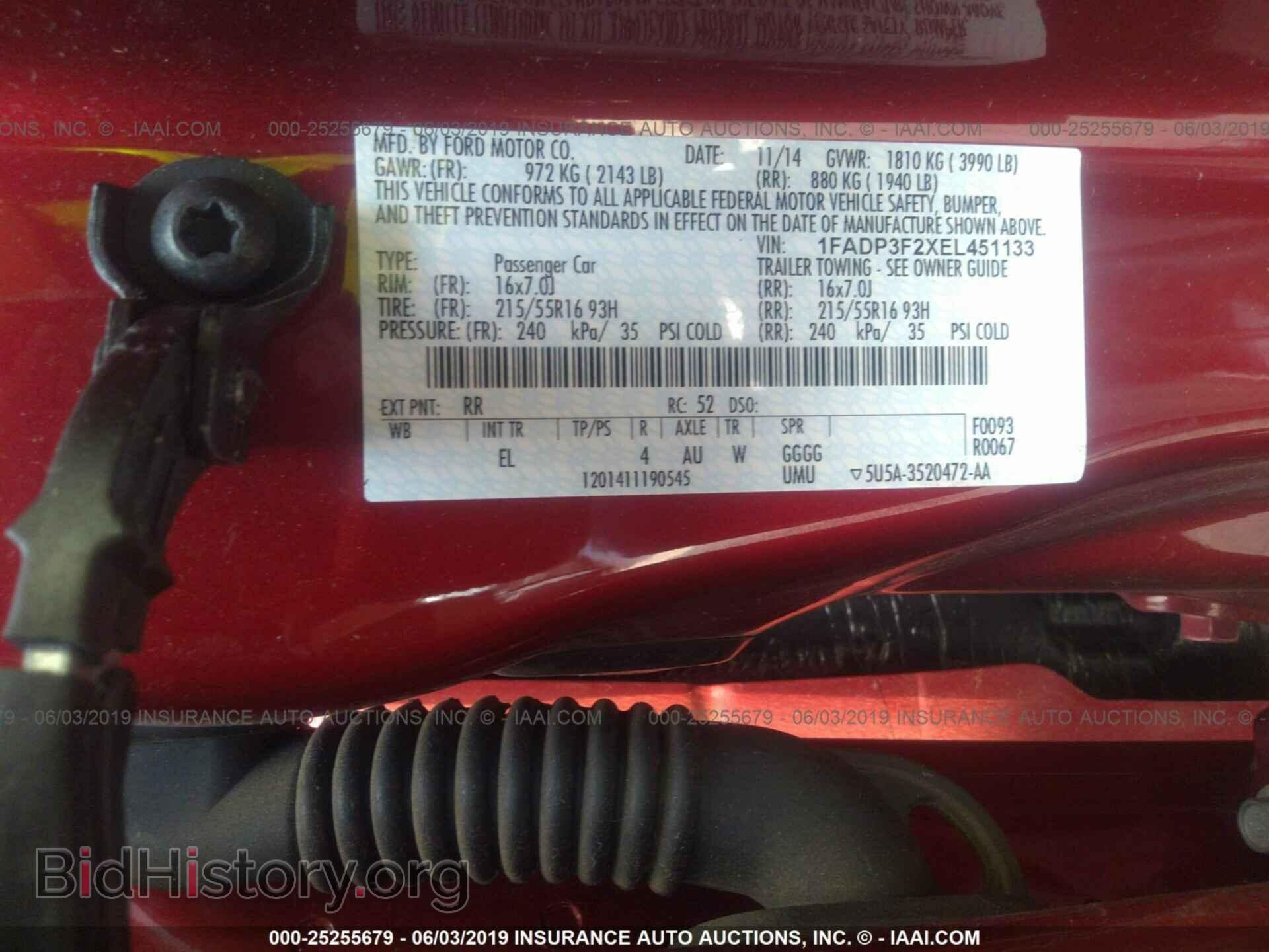 2014 FORD FOCUS - VIN: 1FADP3F2XEL451133 - Photo 9