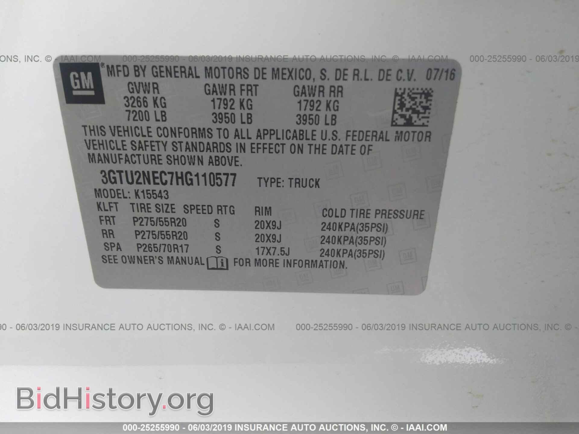 2017 GMC SIERRA - VIN: 3GTU2NEC7HG110577 - Photo 9
