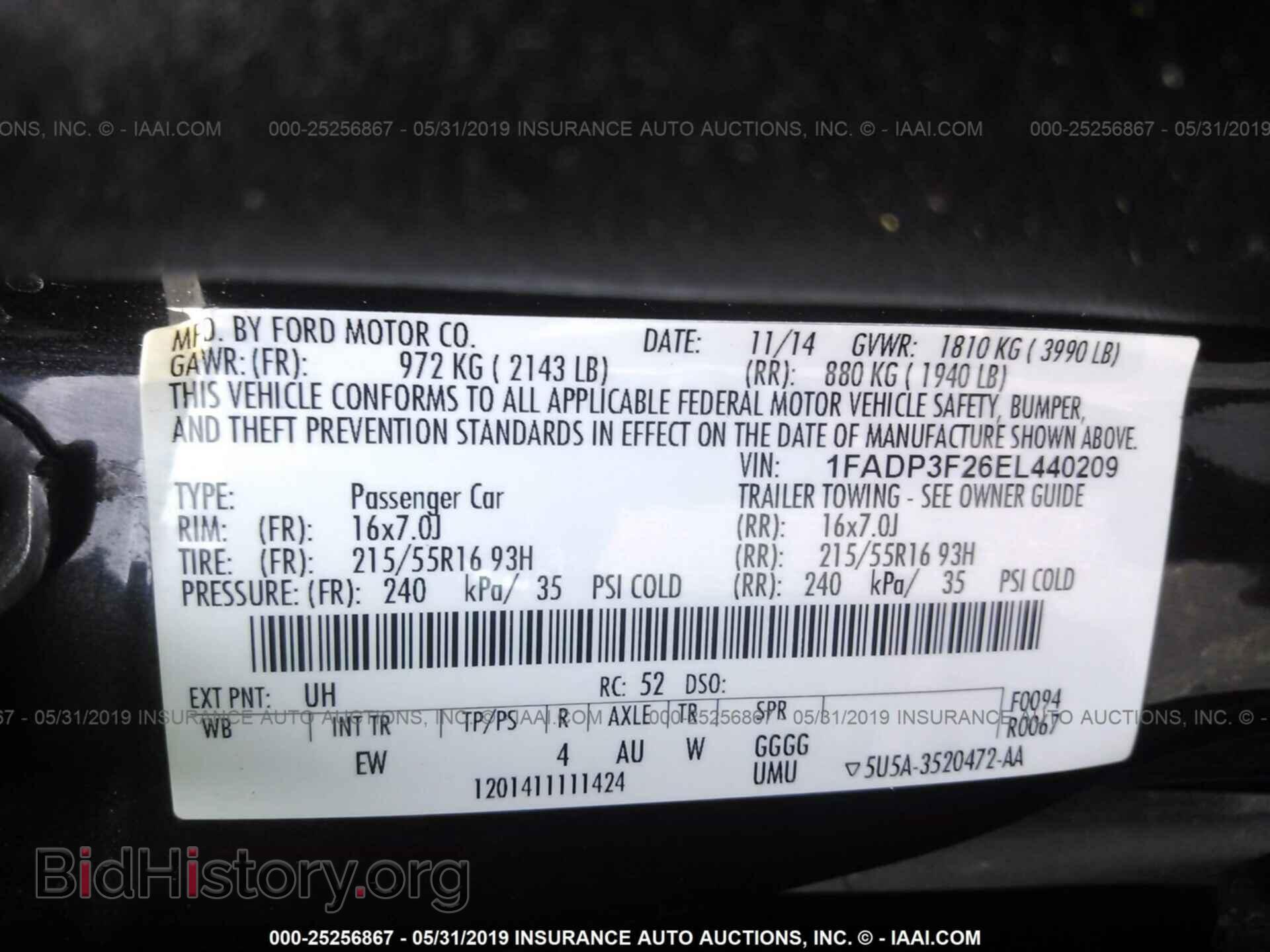 2014 FORD FOCUS - VIN: 1FADP3F26EL440209 - Photo 9