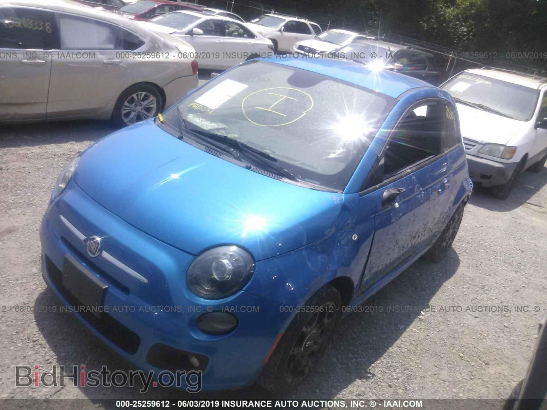 2015 FIAT 500 - VIN: 3C3CFFBR6FT741697 - Фото 2