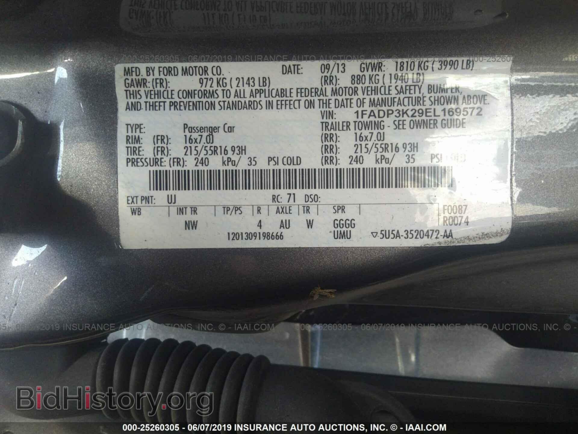 2014 FORD FOCUS - VIN: 1FADP3K29EL169572 - Photo 9