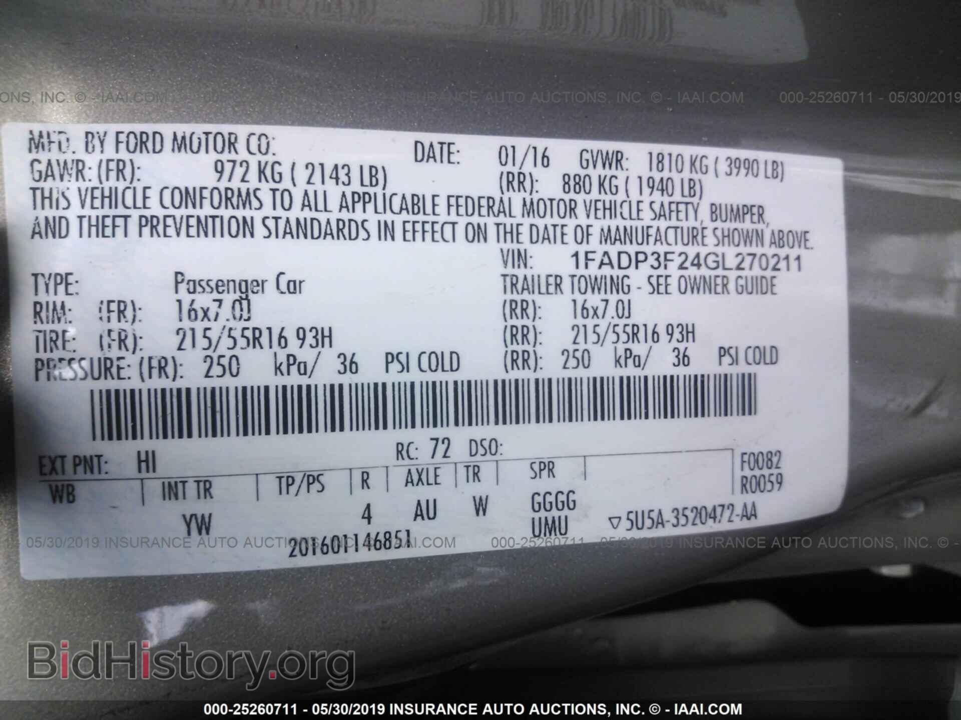 2016 FORD FOCUS - VIN: 1FADP3F24GL270211 - Photo 9
