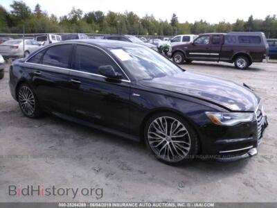2016 Audi A6, черный — VIN WAUFGAFC9GN004653, IAAI