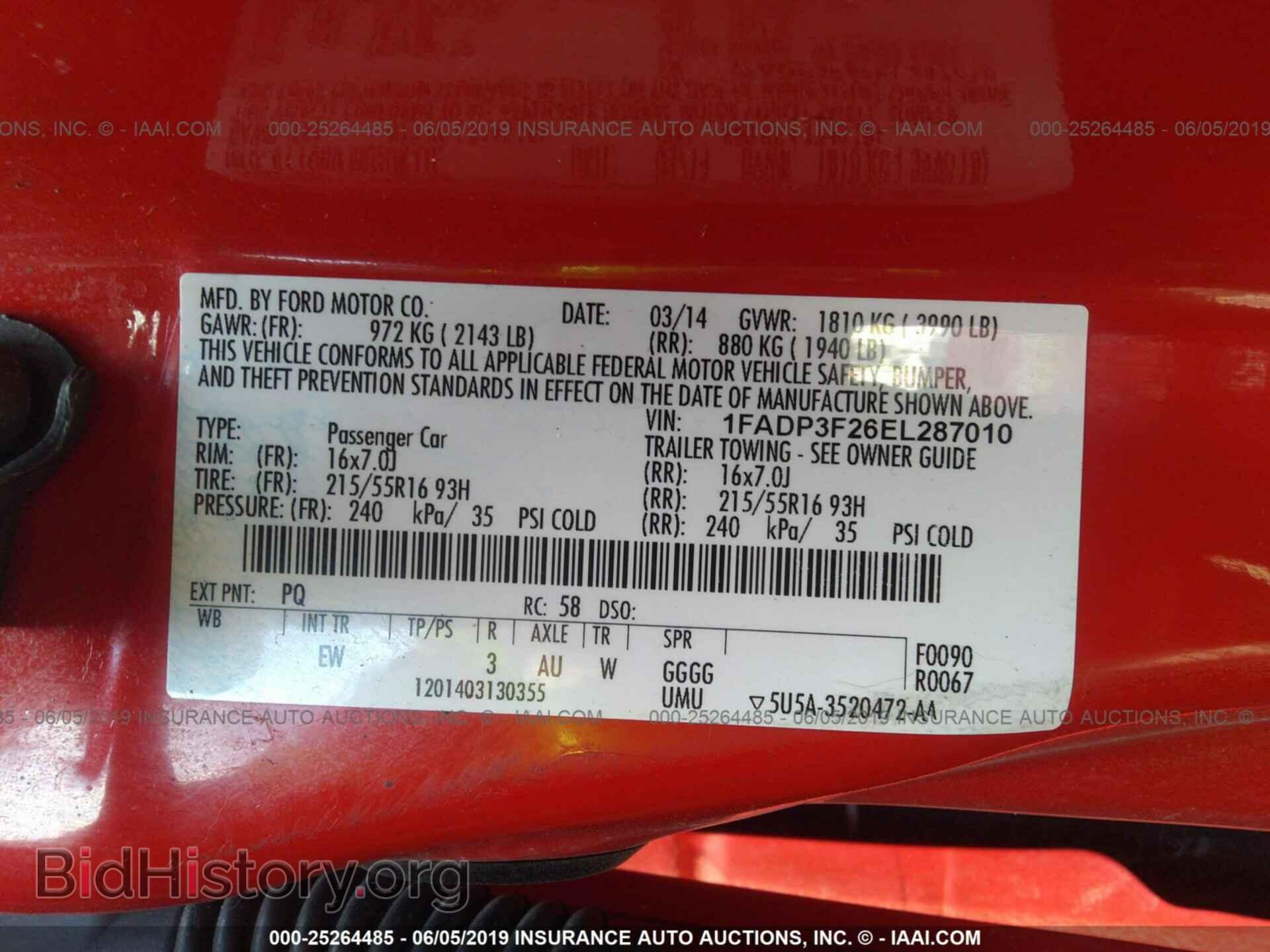 2014 FORD FOCUS - VIN: 1FADP3F26EL287010 - Photo 9