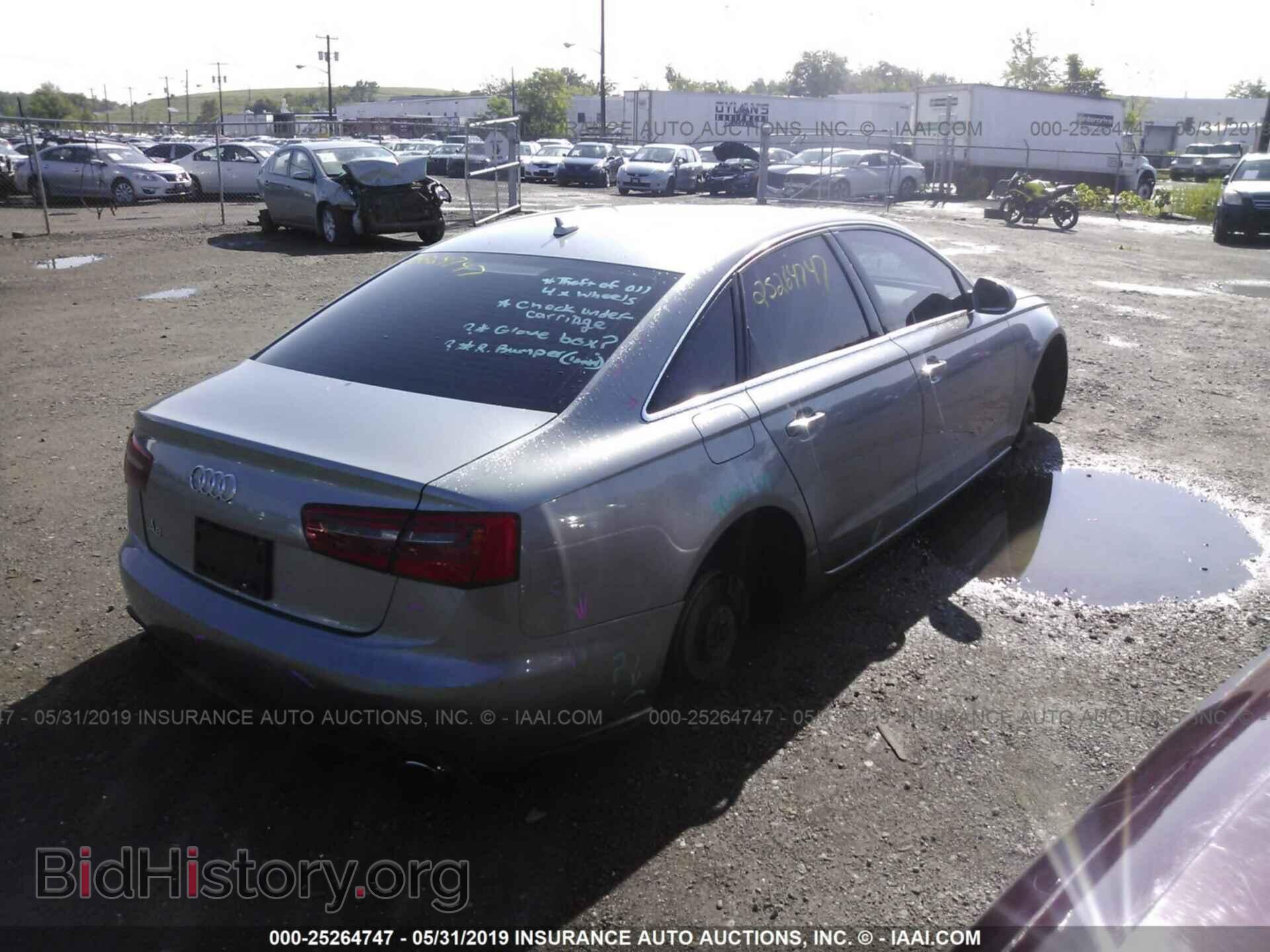 2013 AUDI A6 - VIN: WAUGFAFC2DN028733 - Фото 4
