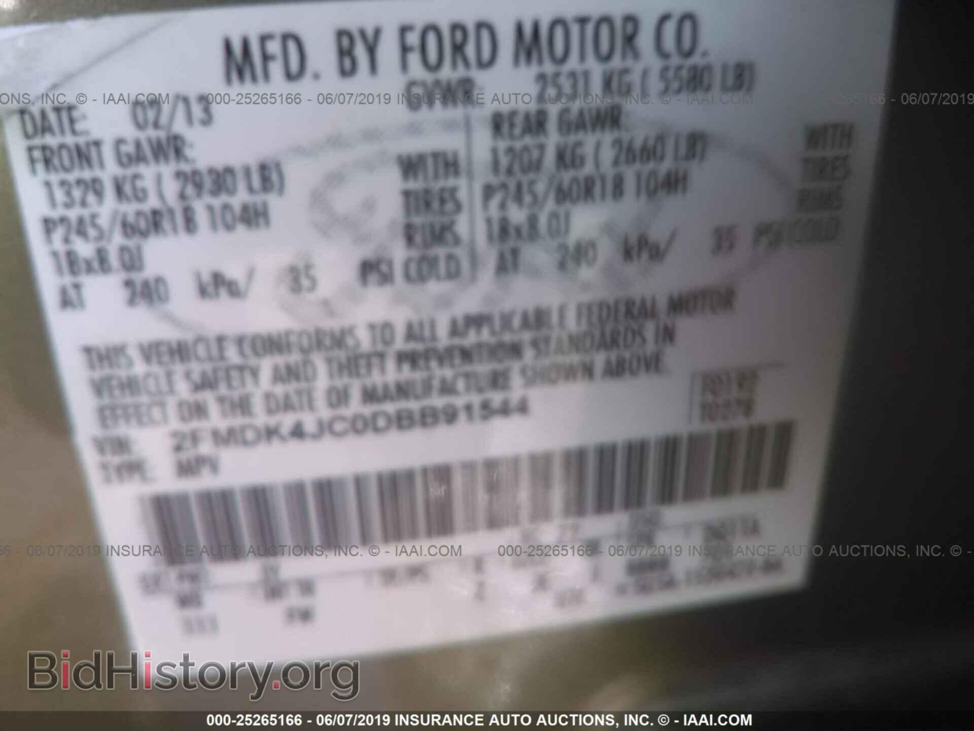 2013 FORD EDGE - VIN: 2FMDK4JC0DBB91544 - Photo 9