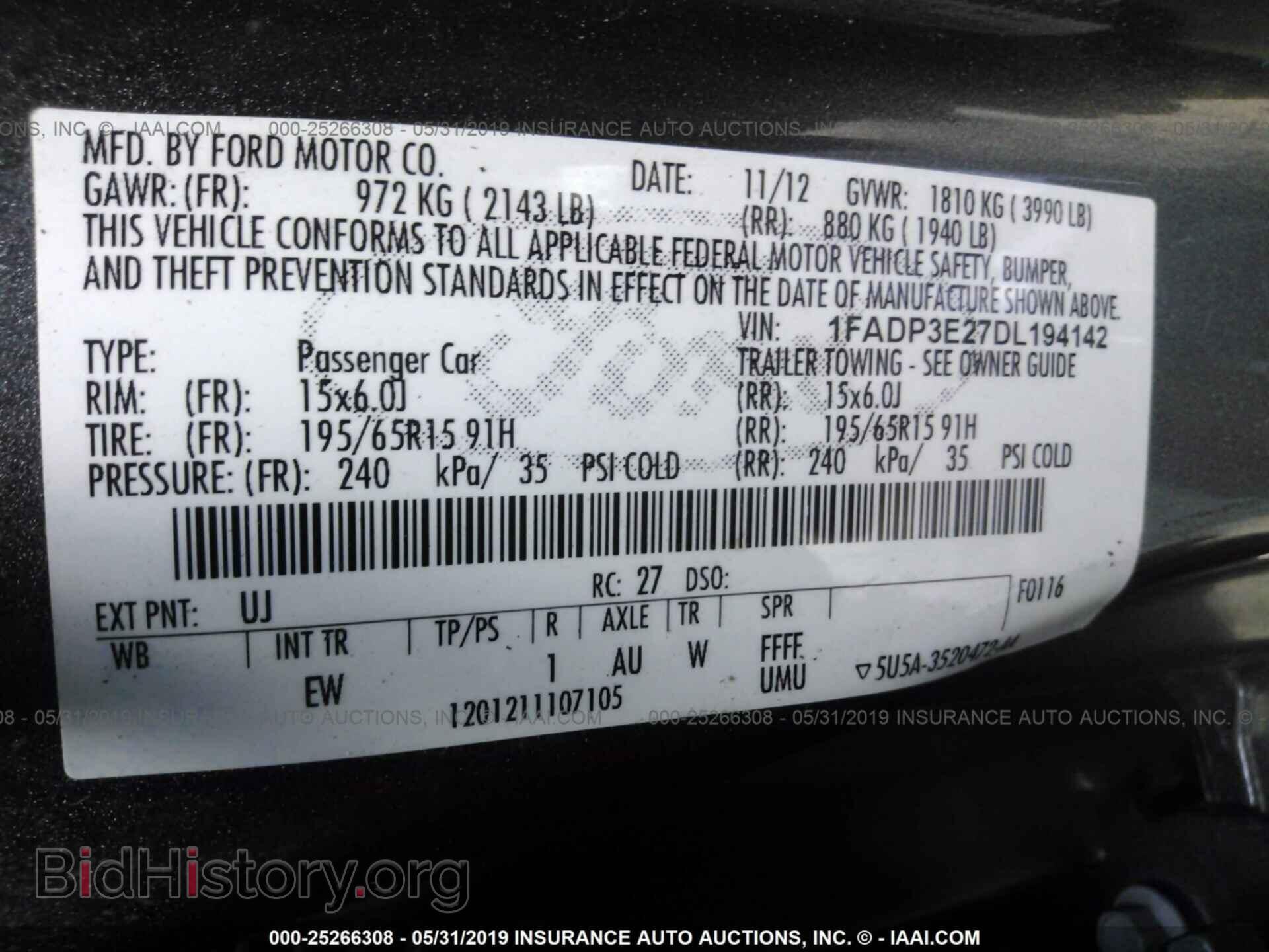2013 FORD FOCUS - VIN: 1FADP3E27DL194142 - Photo 9