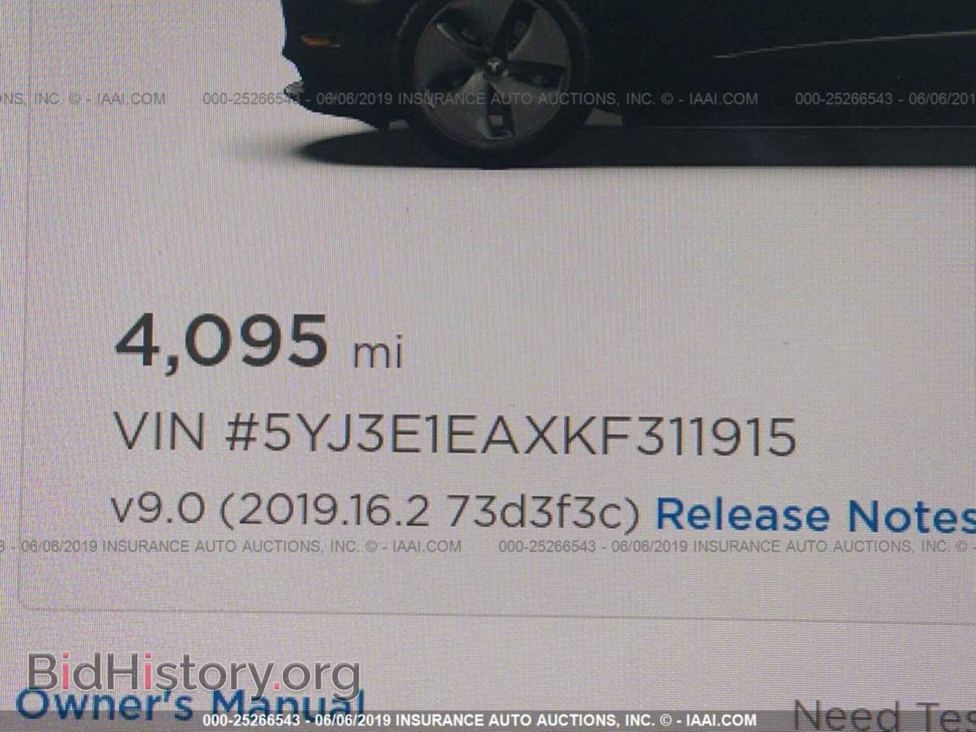 2019 TESLA MODEL 3 - VIN: 5YJ3E1EAXKF311915 - Photo 7