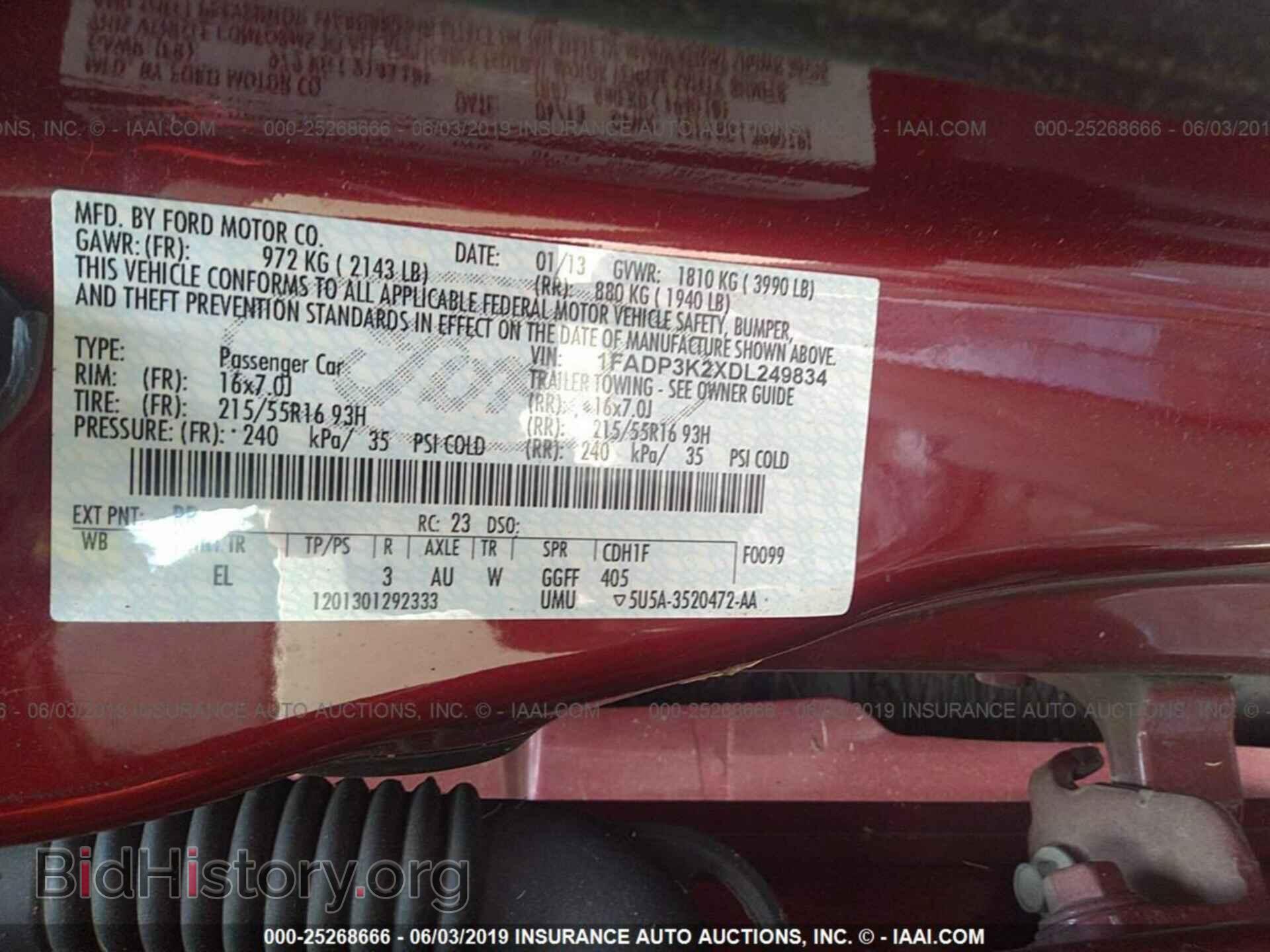 2013 FORD FOCUS - VIN: 1FADP3K2XDL249834 - Photo 9