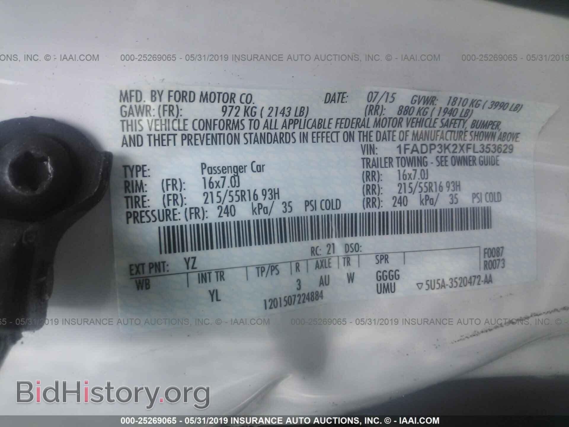2015 FORD FOCUS - VIN: 1FADP3K2XFL353629 - Photo 9