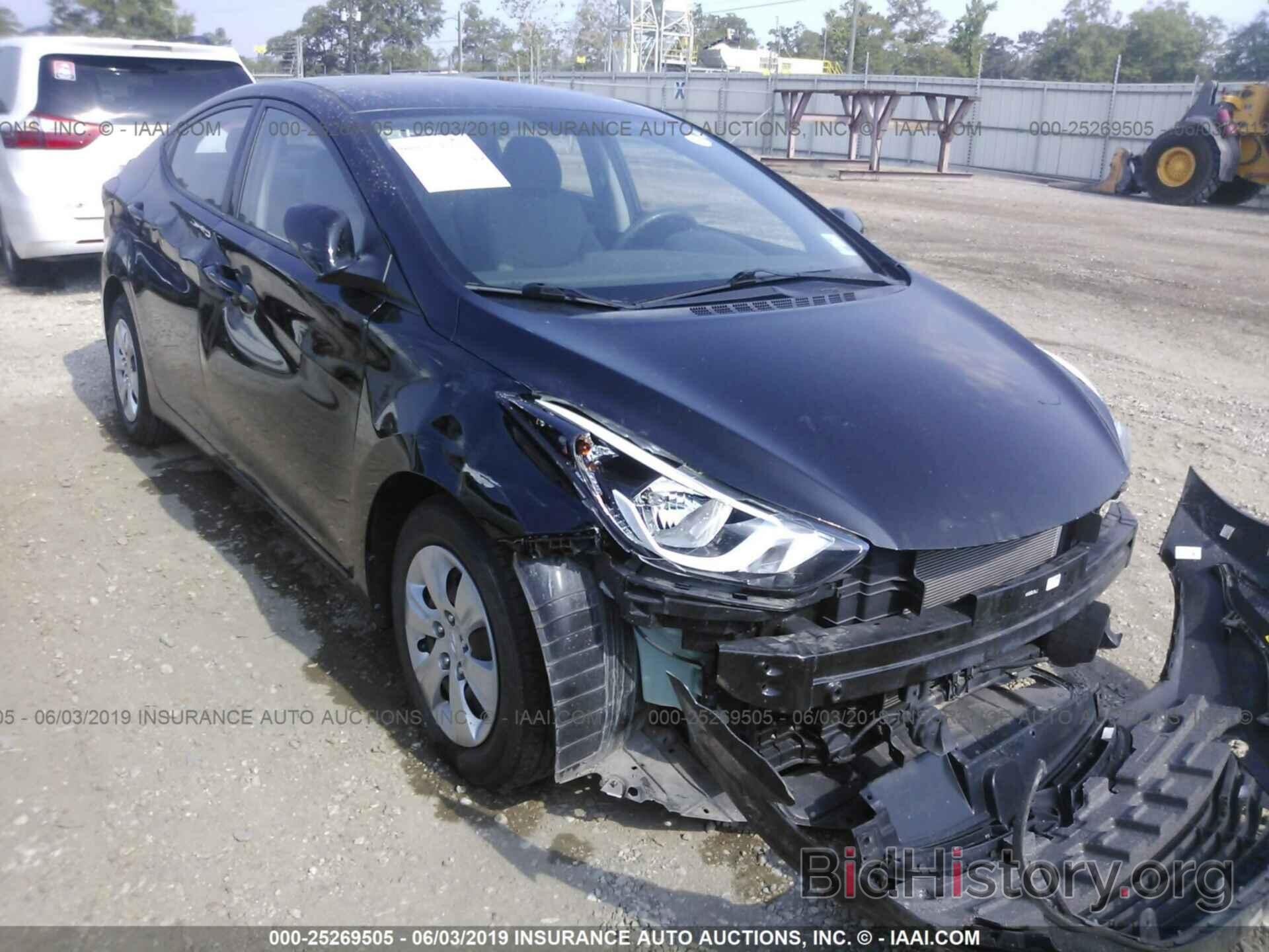 Фотография KMHDH4AE6GU626663 - HYUNDAI ELANTRA 2016