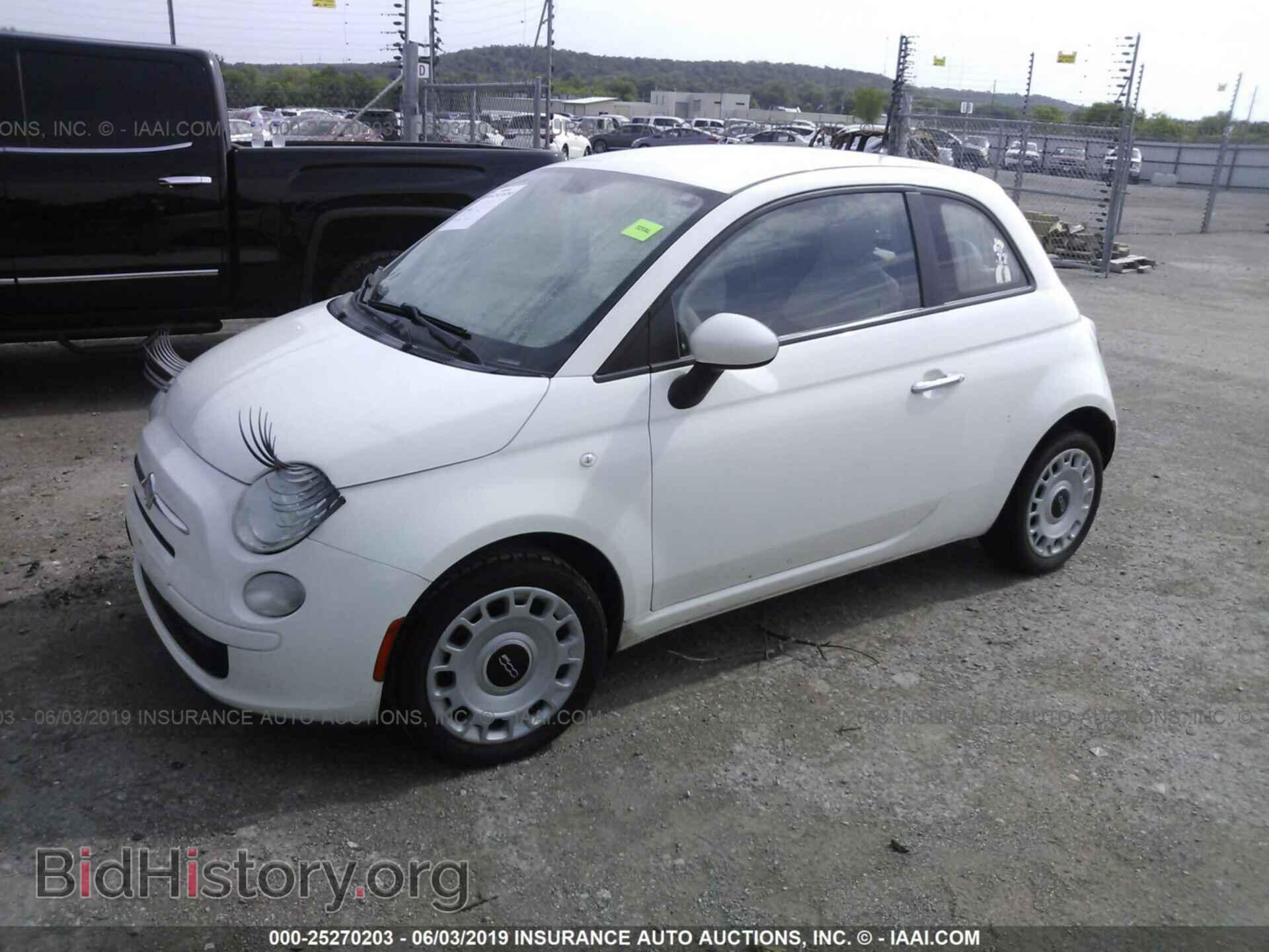 2012 FIAT 500 - VIN: 3C3CFFAR4CT385988 - Фото 2