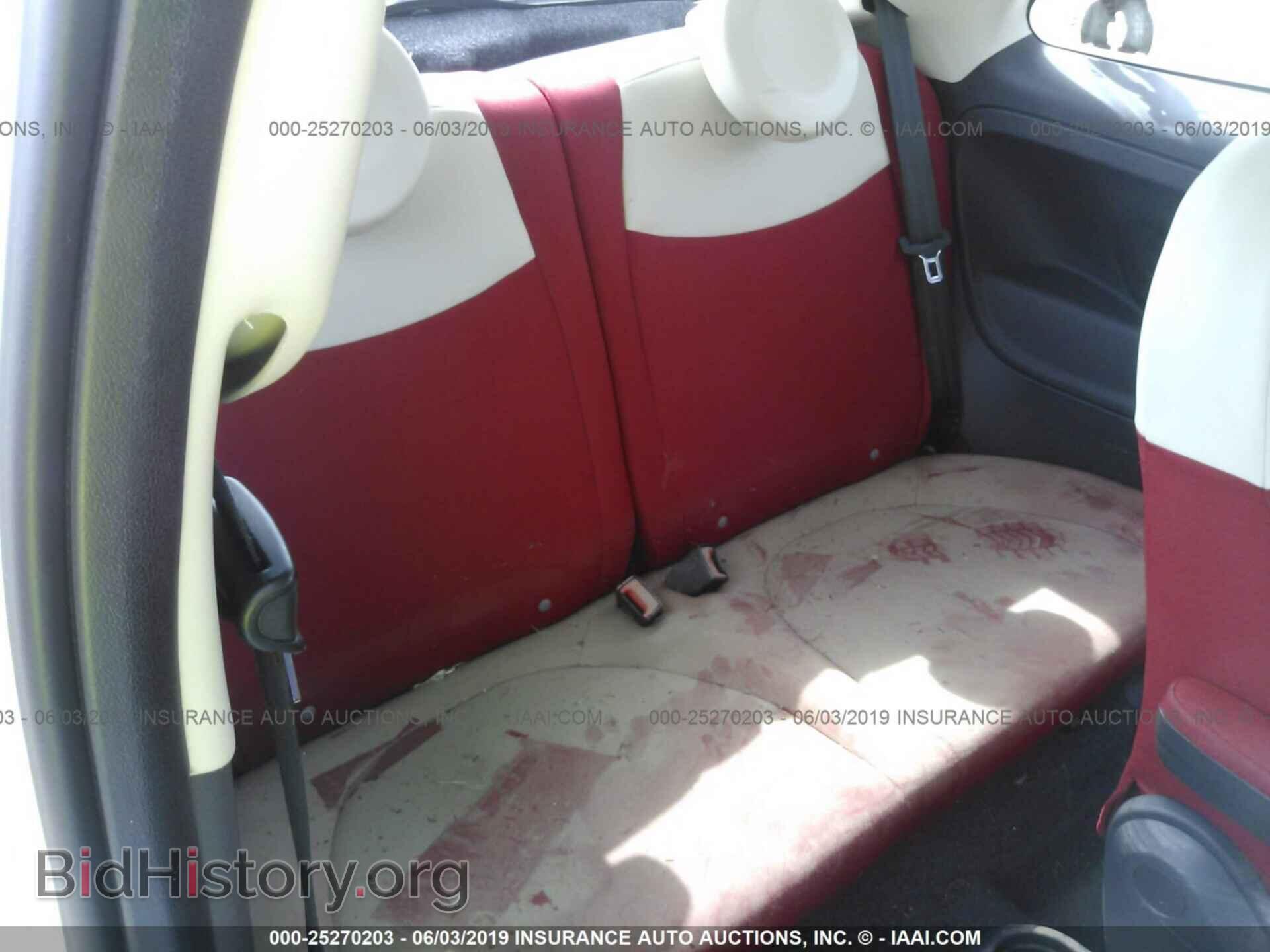 2012 FIAT 500 - VIN: 3C3CFFAR4CT385988 - Фото 8