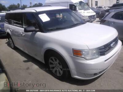 2012 Ford FLEX, white — VIN 2FMGK5BC5CBD20040, IAAI