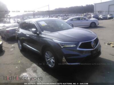 2019 Acura RDX, серебристый — VIN 5J8TC2H31KL031470, IAAI