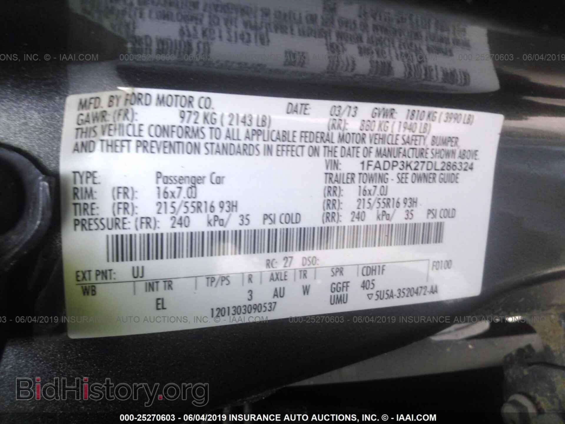 2013 FORD FOCUS - VIN: 1FADP3K27DL286324 - Photo 9