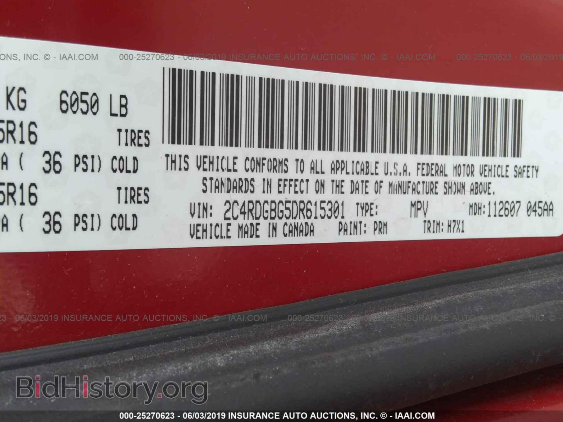 2013 DODGE GRAND CARAVAN - VIN: 2C4RDGBG5DR615301 - Photo 9