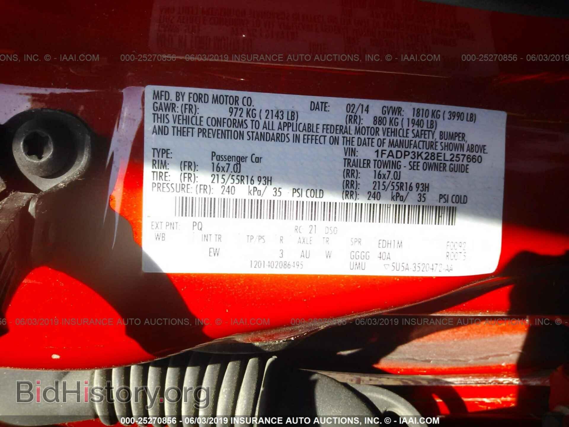 2014 FORD FOCUS - VIN: 1FADP3K28EL257660 - Photo 9
