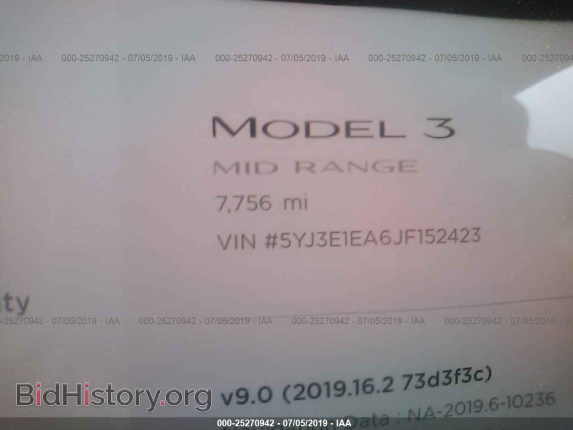 2018 TESLA MODEL 3 - VIN: 5YJ3E1EA6JF152423 - Фото 7