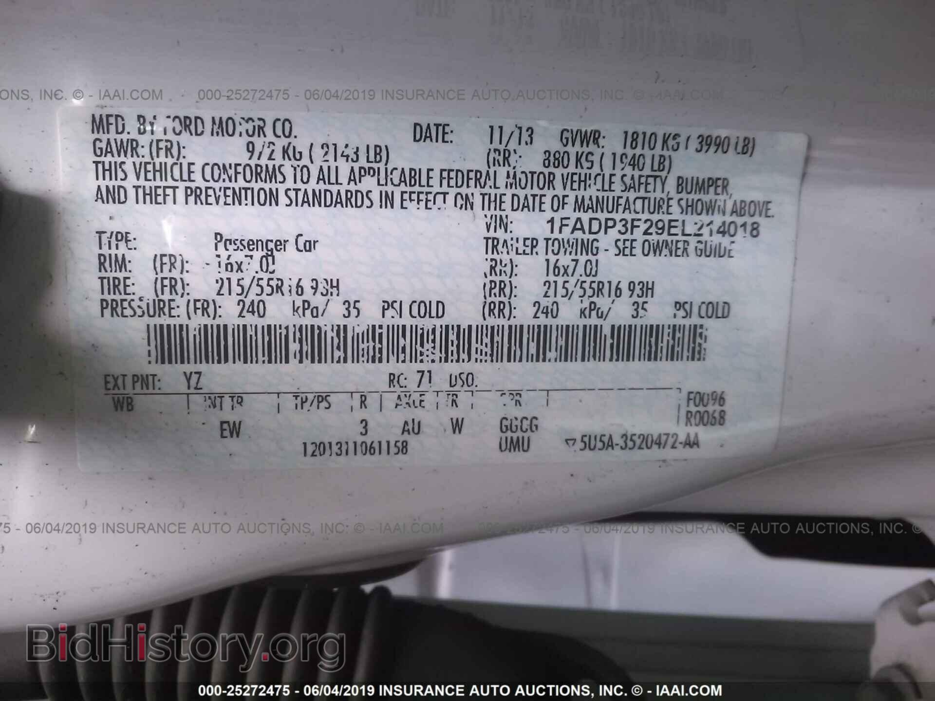 2014 FORD FOCUS - VIN: 1FADP3F29EL214018 - Photo 9