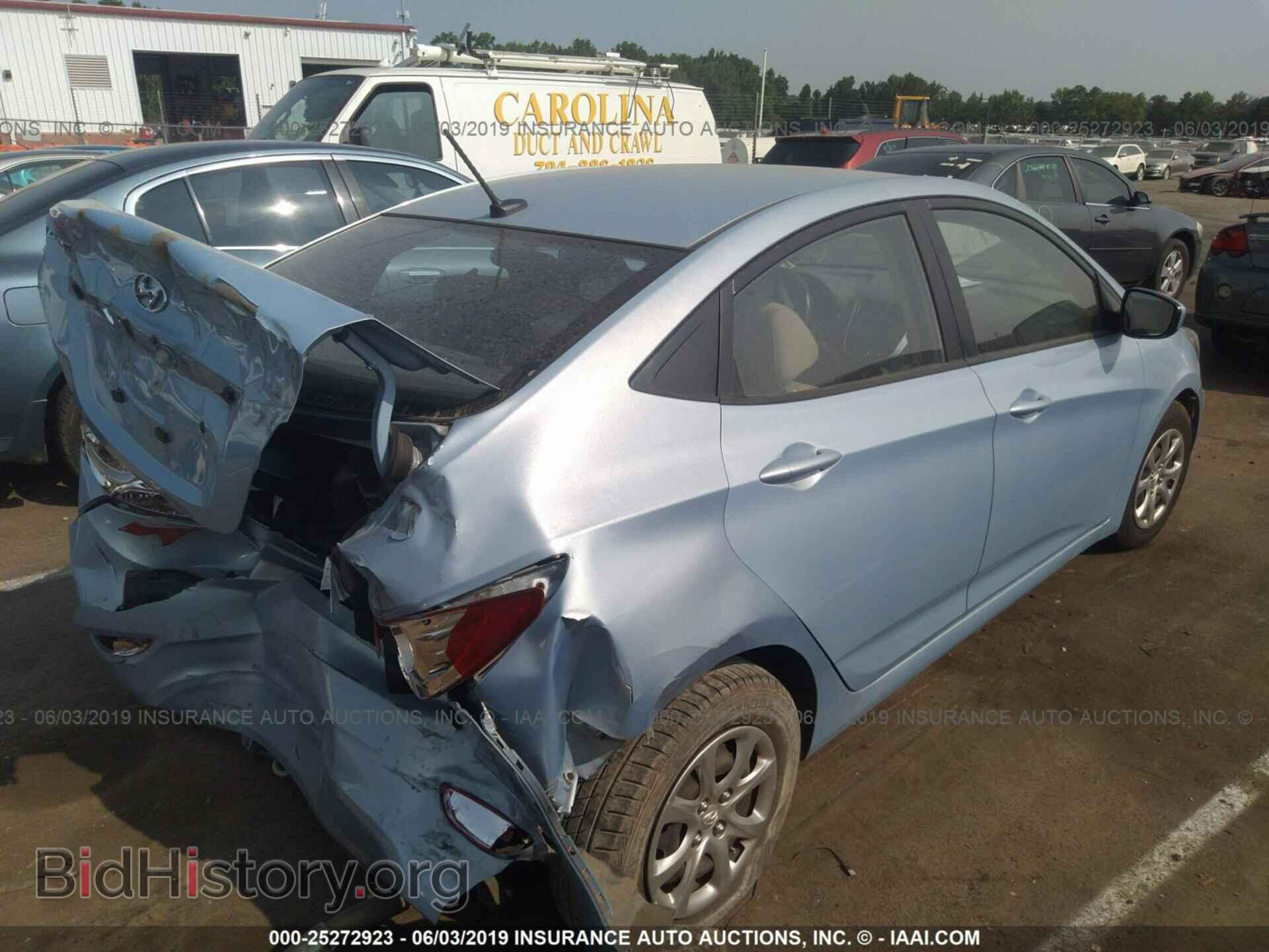 2014 HYUNDAI ACCENT - VIN: KMHCT4AE6EU667656 - Фото 4