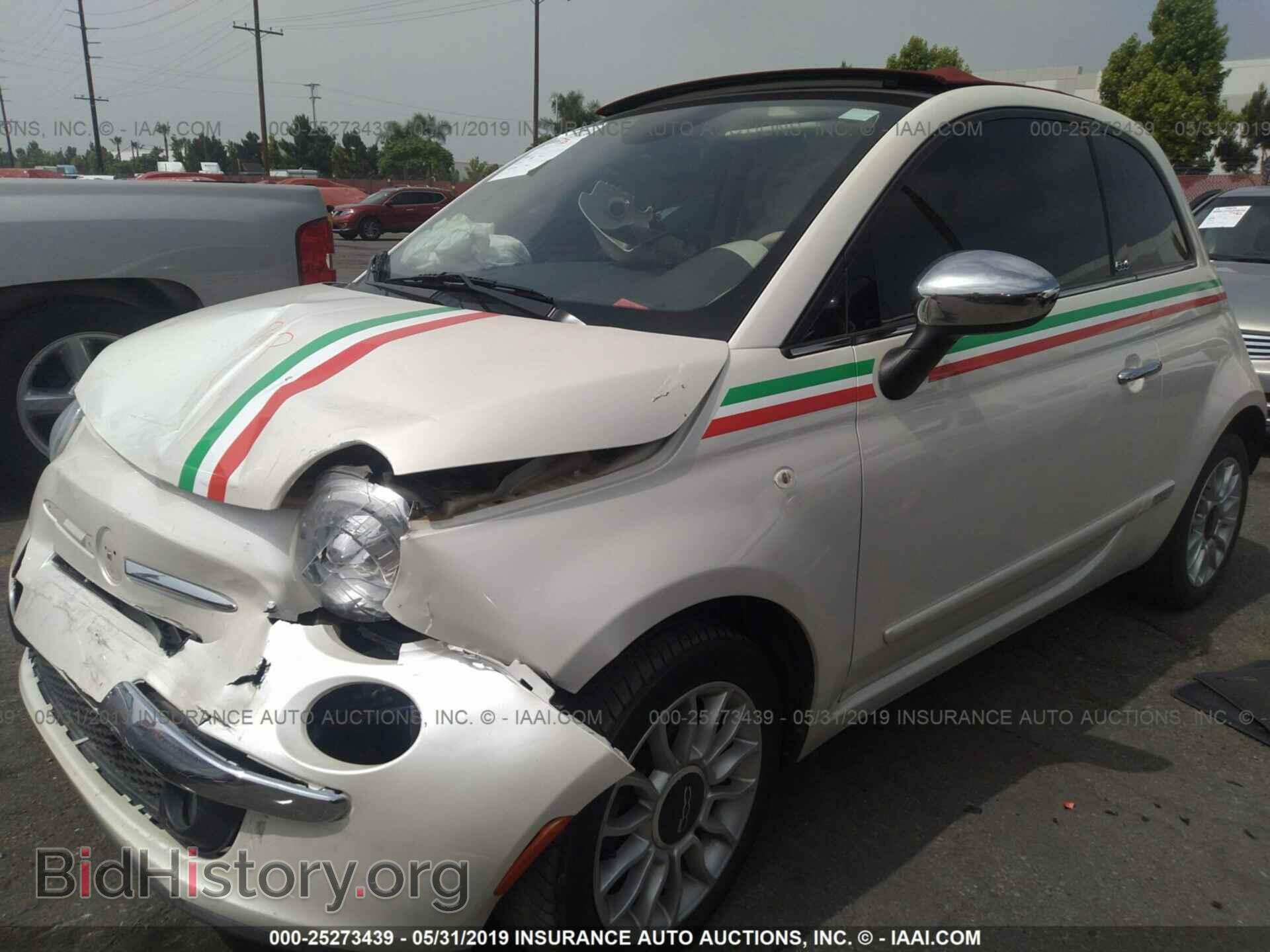 2013 FIAT 500 - VIN: 3C3CFFER1DT711211 - Фото 2