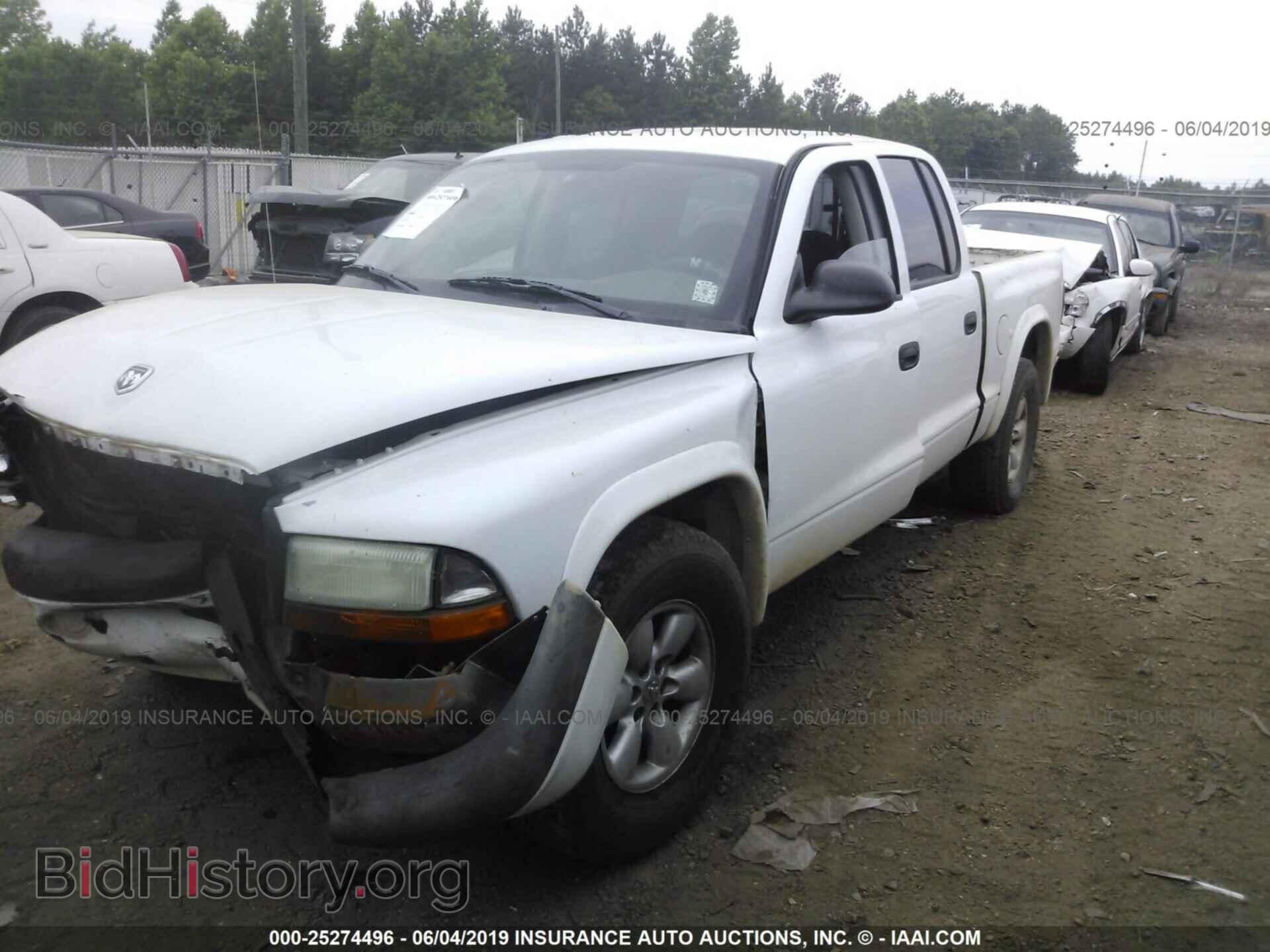 2004 DODGE DAKOTA - VIN: 1D7HL38K44S671656 - Фото 2
