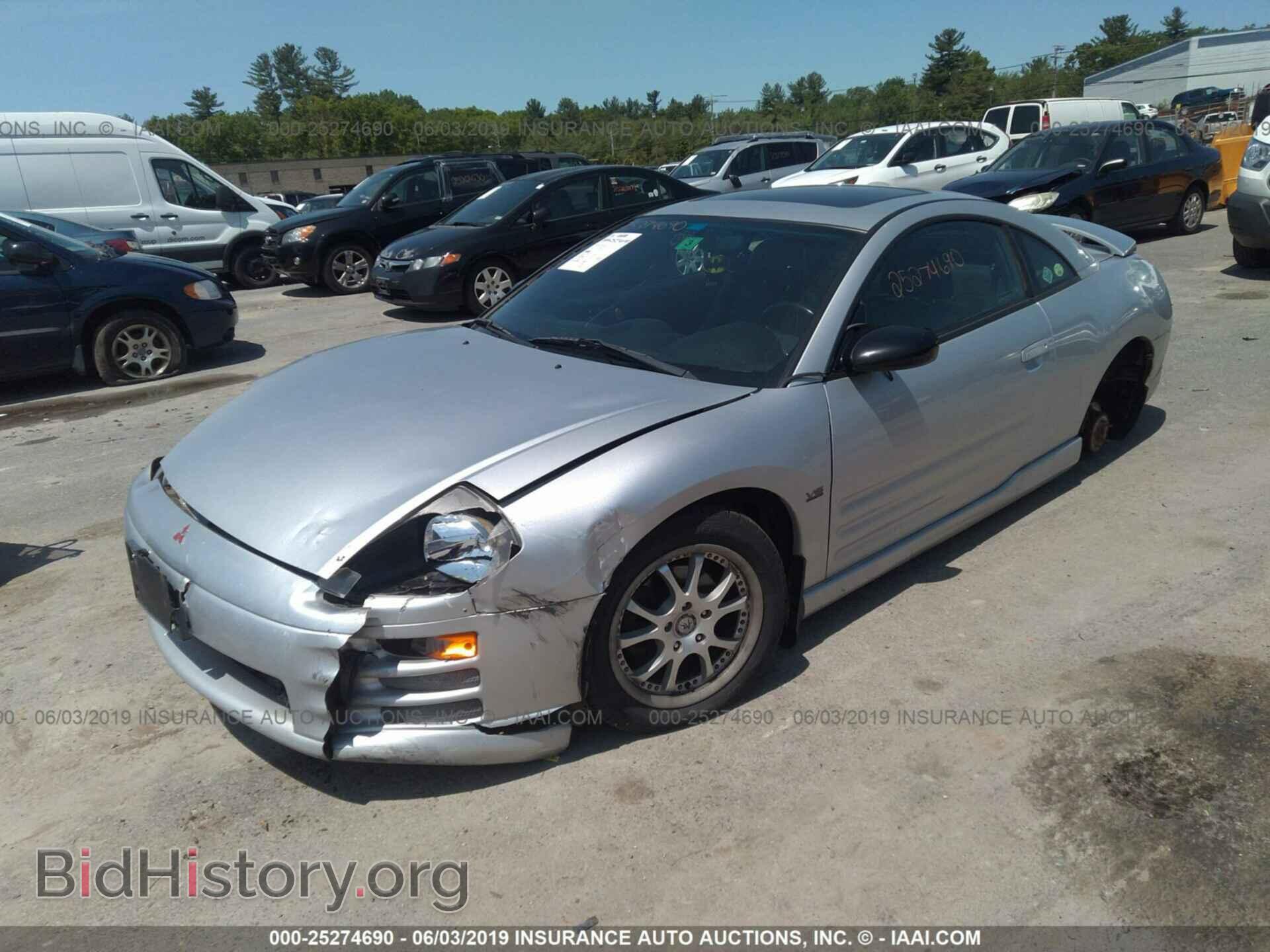 2000 MITSUBISHI ECLIPSE - VIN: 4A3AC54L5YE087547 - Фото 2