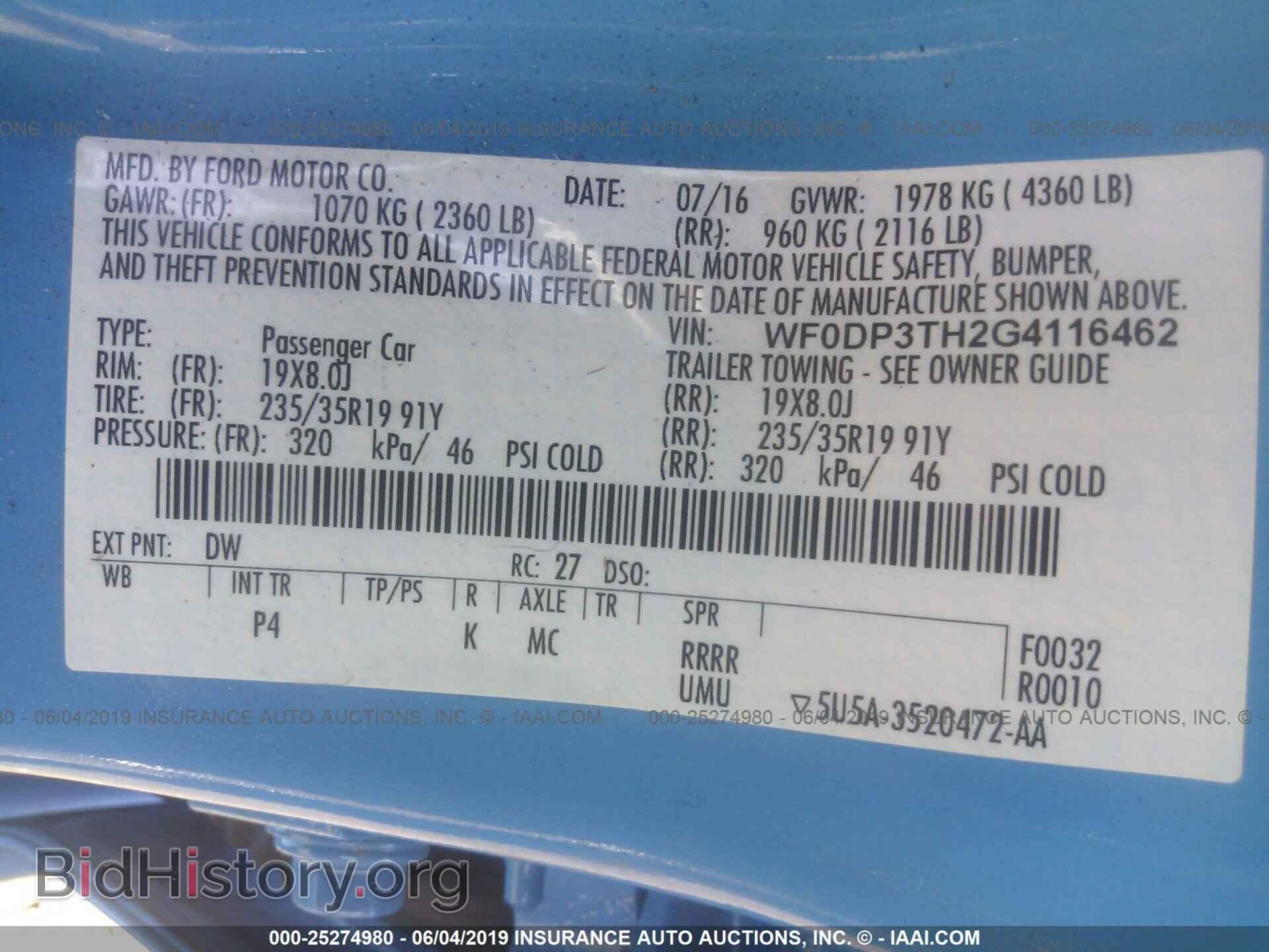 2016 FORD FOCUS - VIN: WF0DP3TH2G4116462 - Photo 9