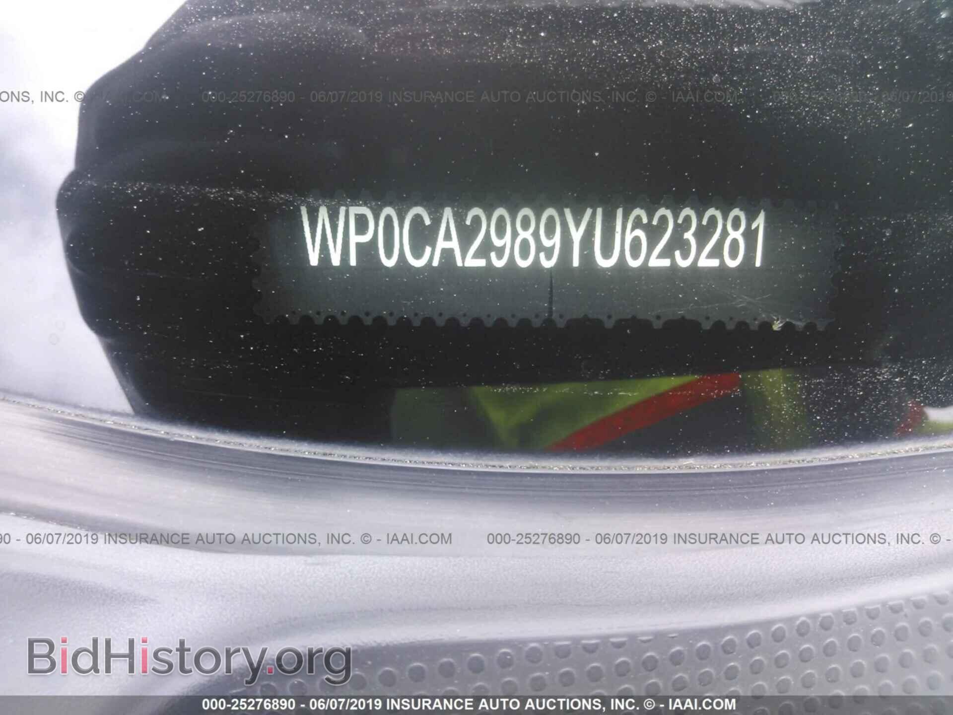2000 PORSCHE BOXSTER - VIN: WP0CA2989YU623281 - Фото 9
