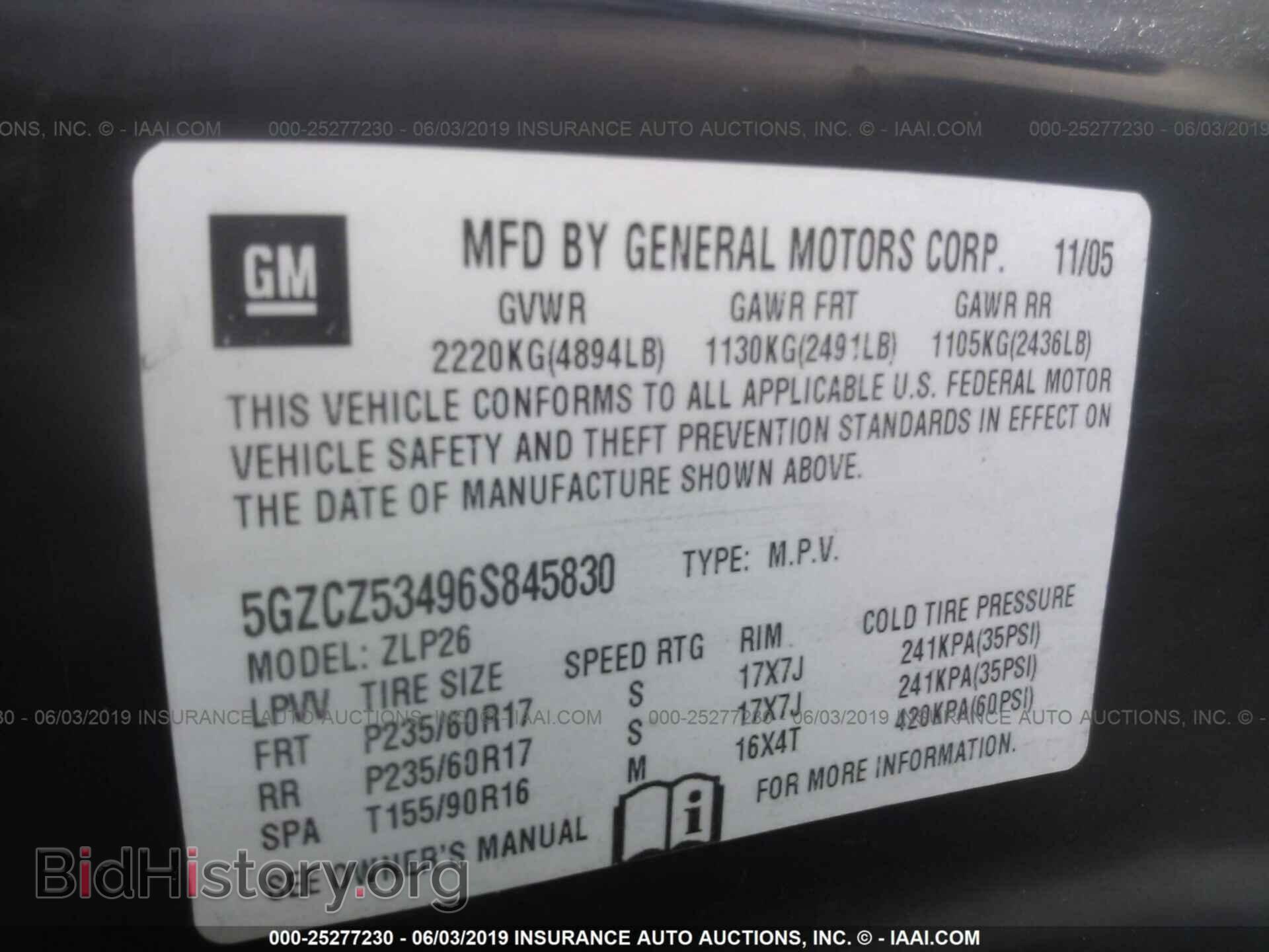 2006 SATURN VUE - VIN: 5GZCZ53496S845830 - Фото 9