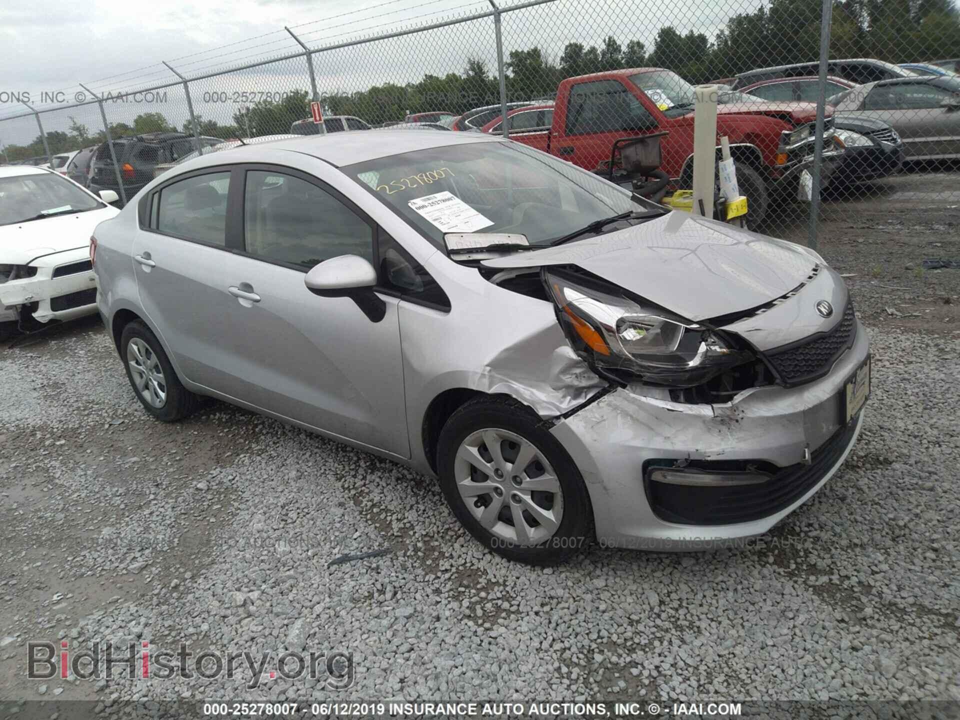 Фотография KNADM4A35G6594871 - KIA RIO 2016