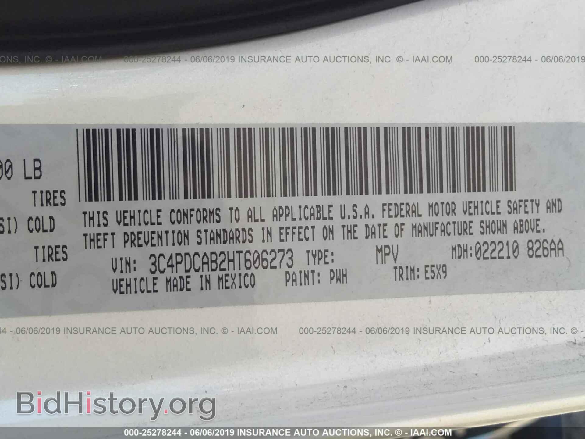 2017 DODGE JOURNEY - VIN: 3C4PDCAB2HT606273 - Photo 9
